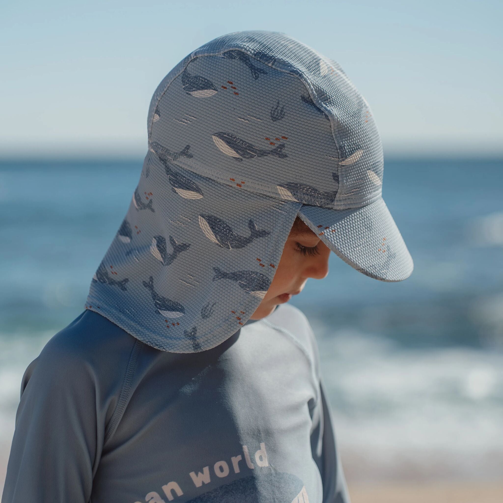 Schwimmkappe - Blau - Ozeanspritzer 