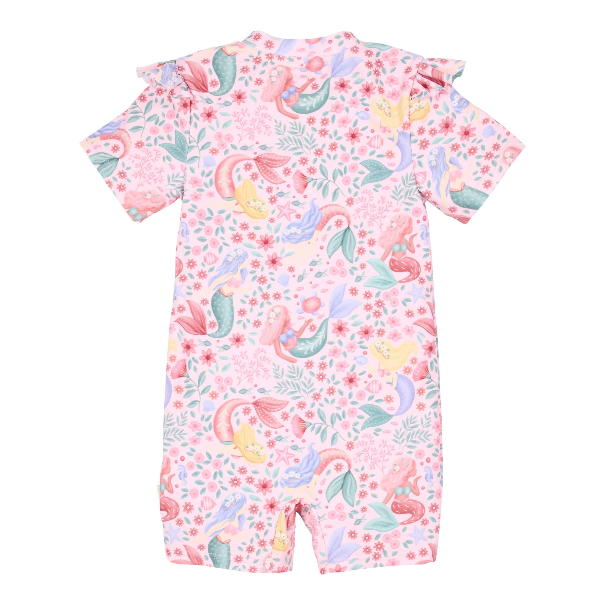 Zwempak korte mouw - Roze - Dreamy Mermaid