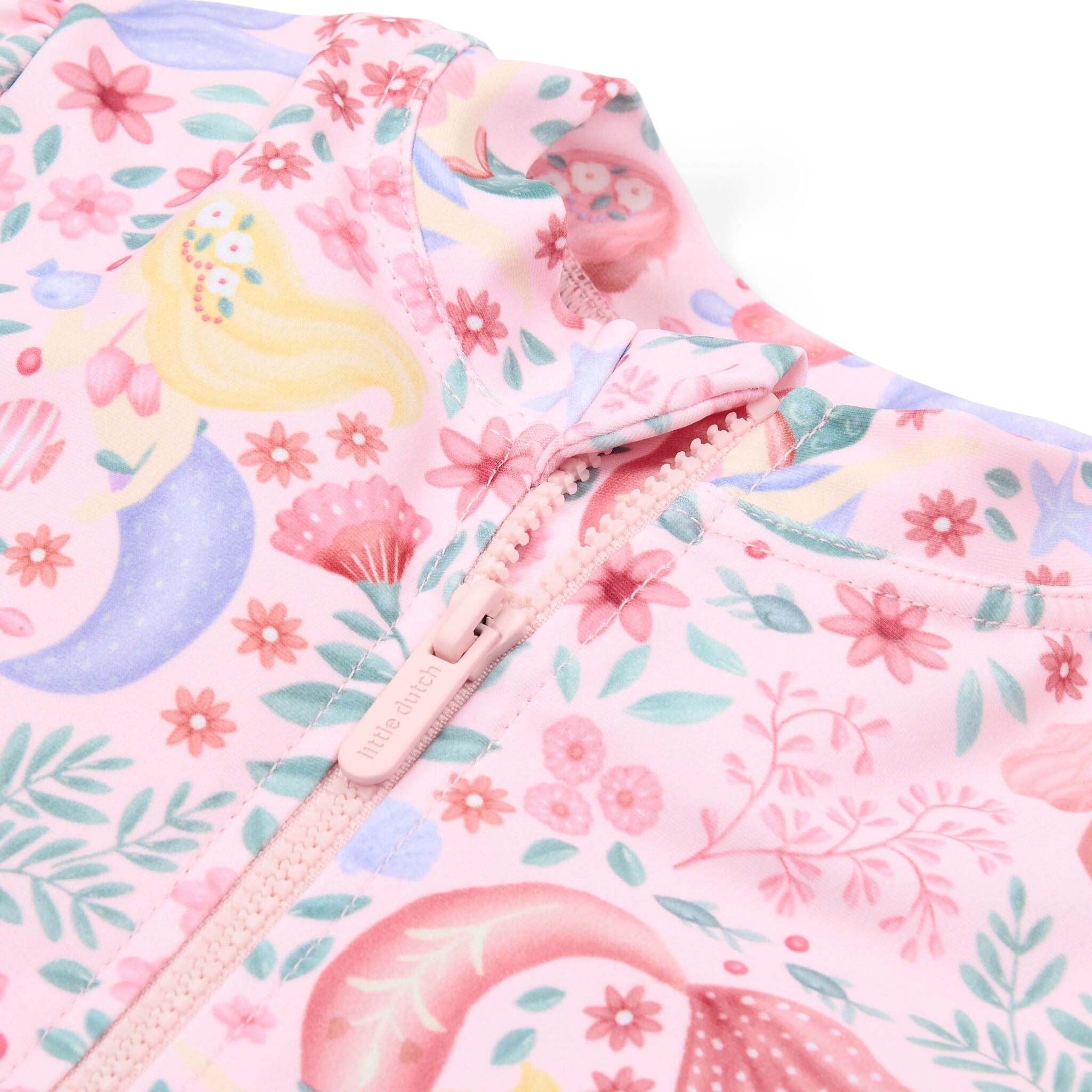 Zwempak korte mouw - Roze - Dreamy Mermaid