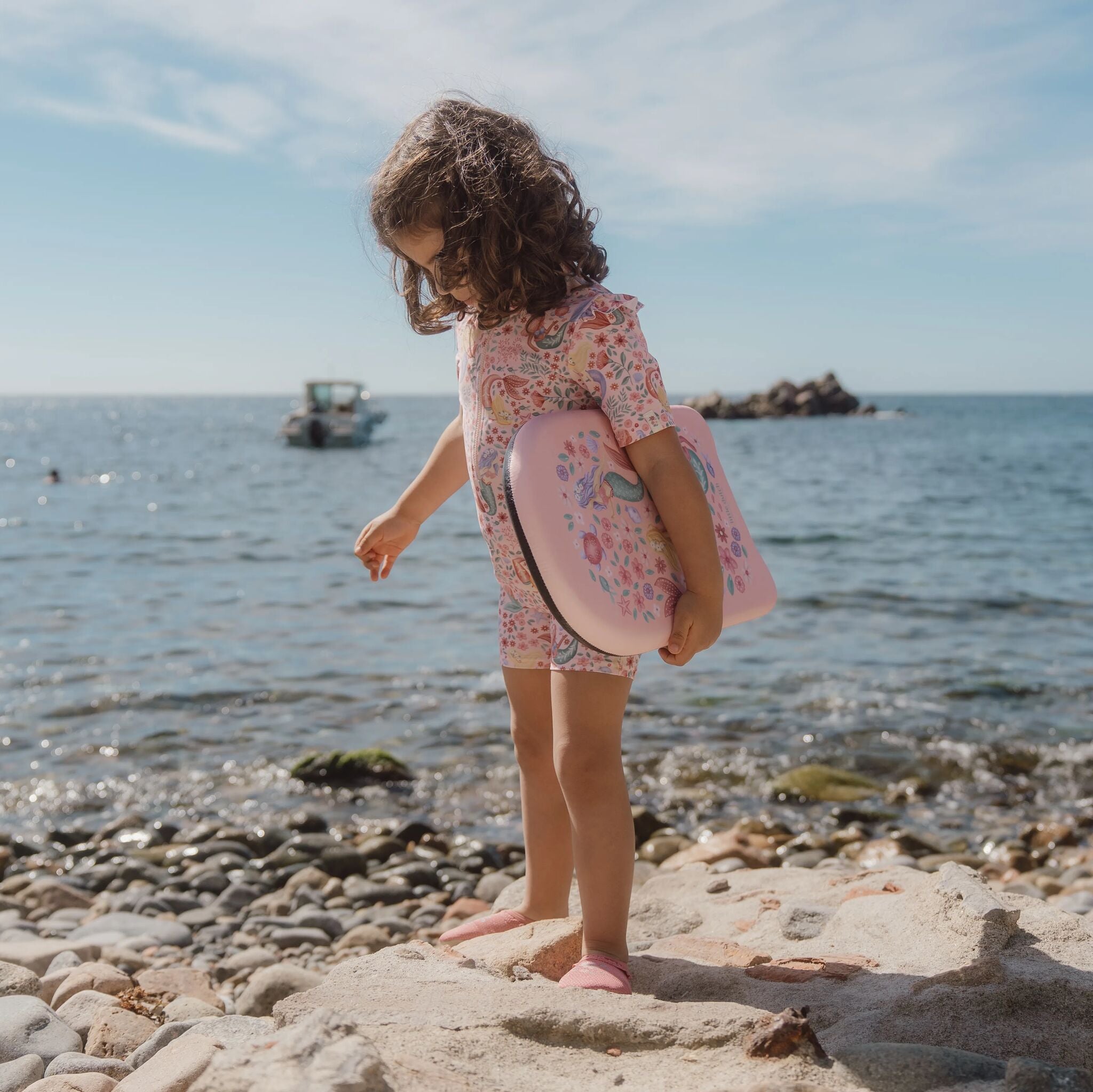 Zwempak korte mouw - Roze - Dreamy Mermaid