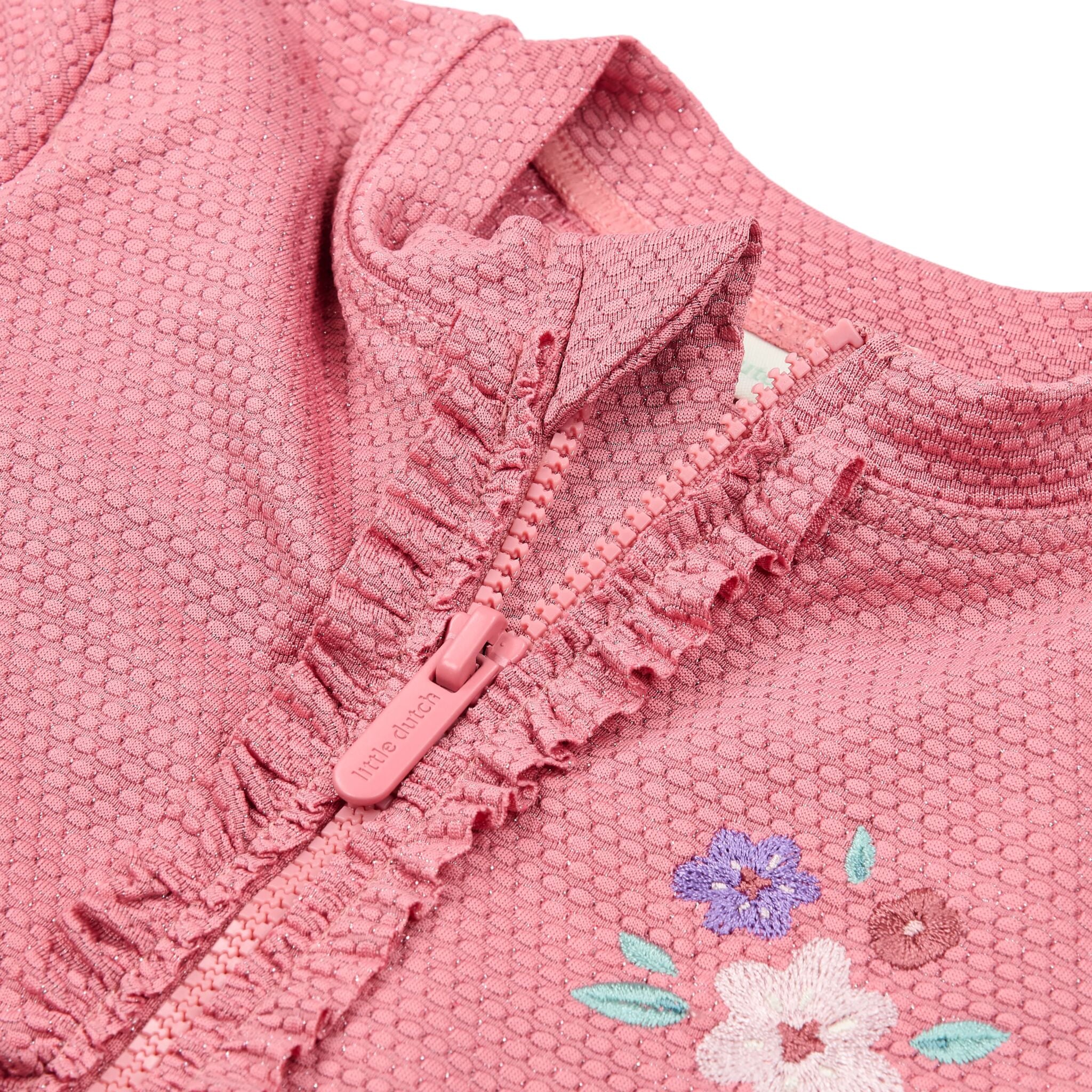 Zwempak korte mouw - Roze