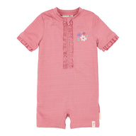 Zwempak korte mouw - Roze