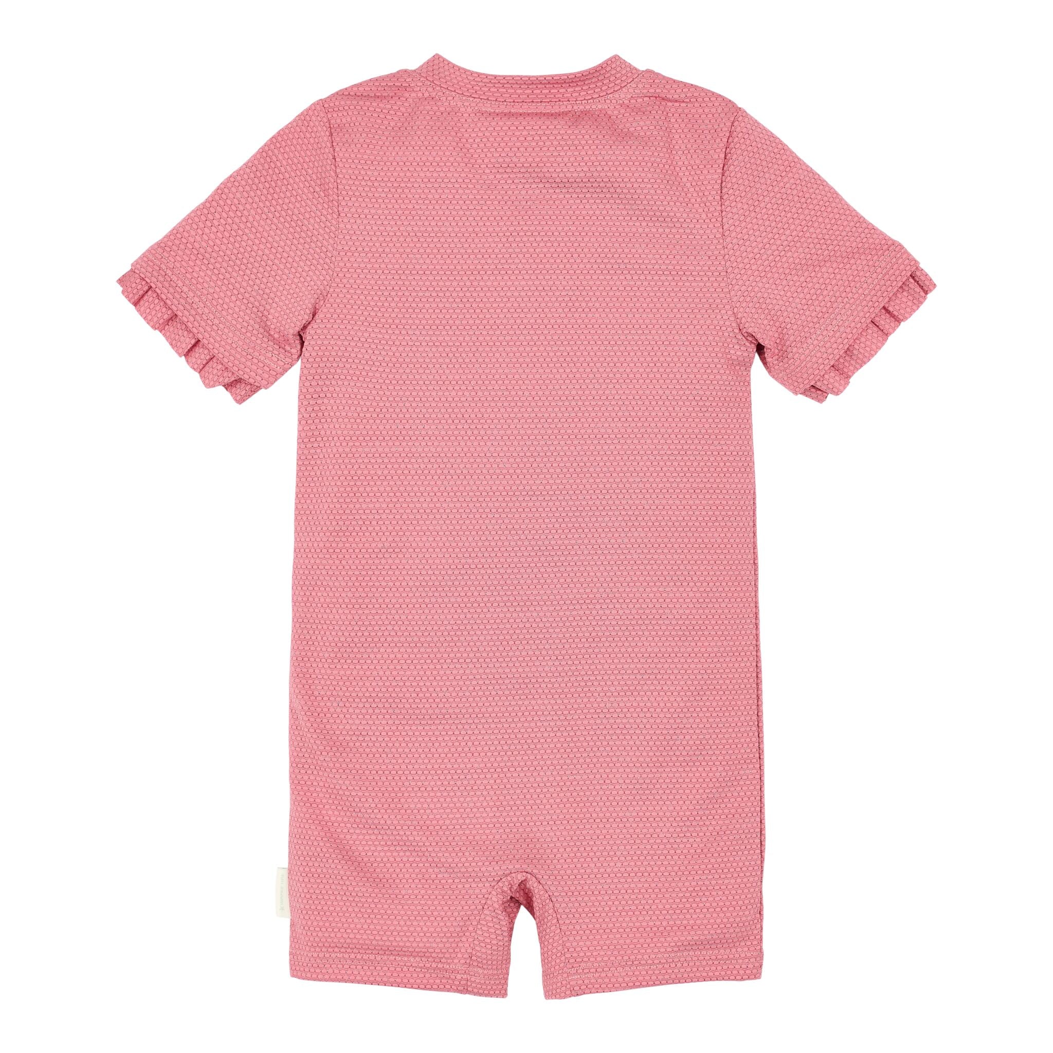Zwempak korte mouw - Roze