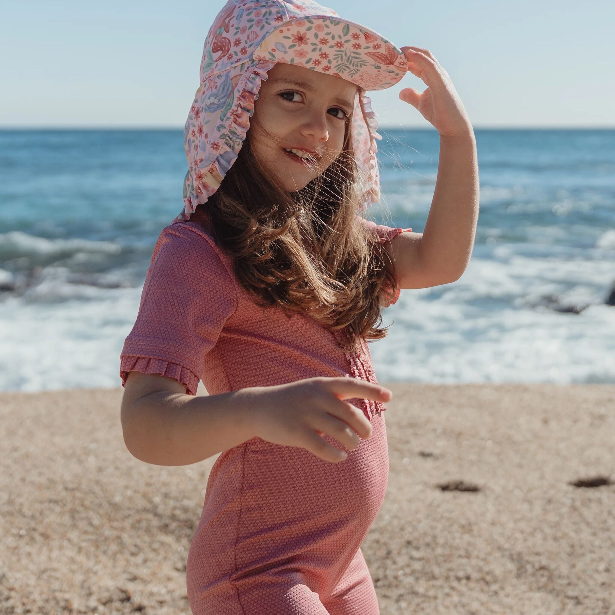 Zwempak korte mouw - Roze