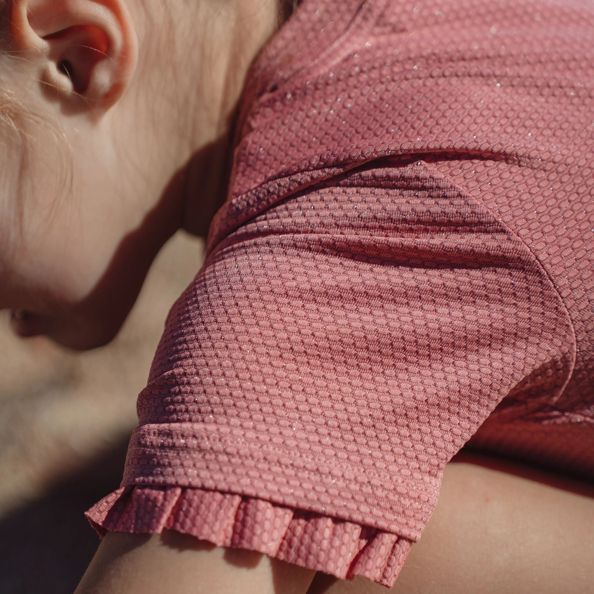 Zwempak korte mouw - Roze