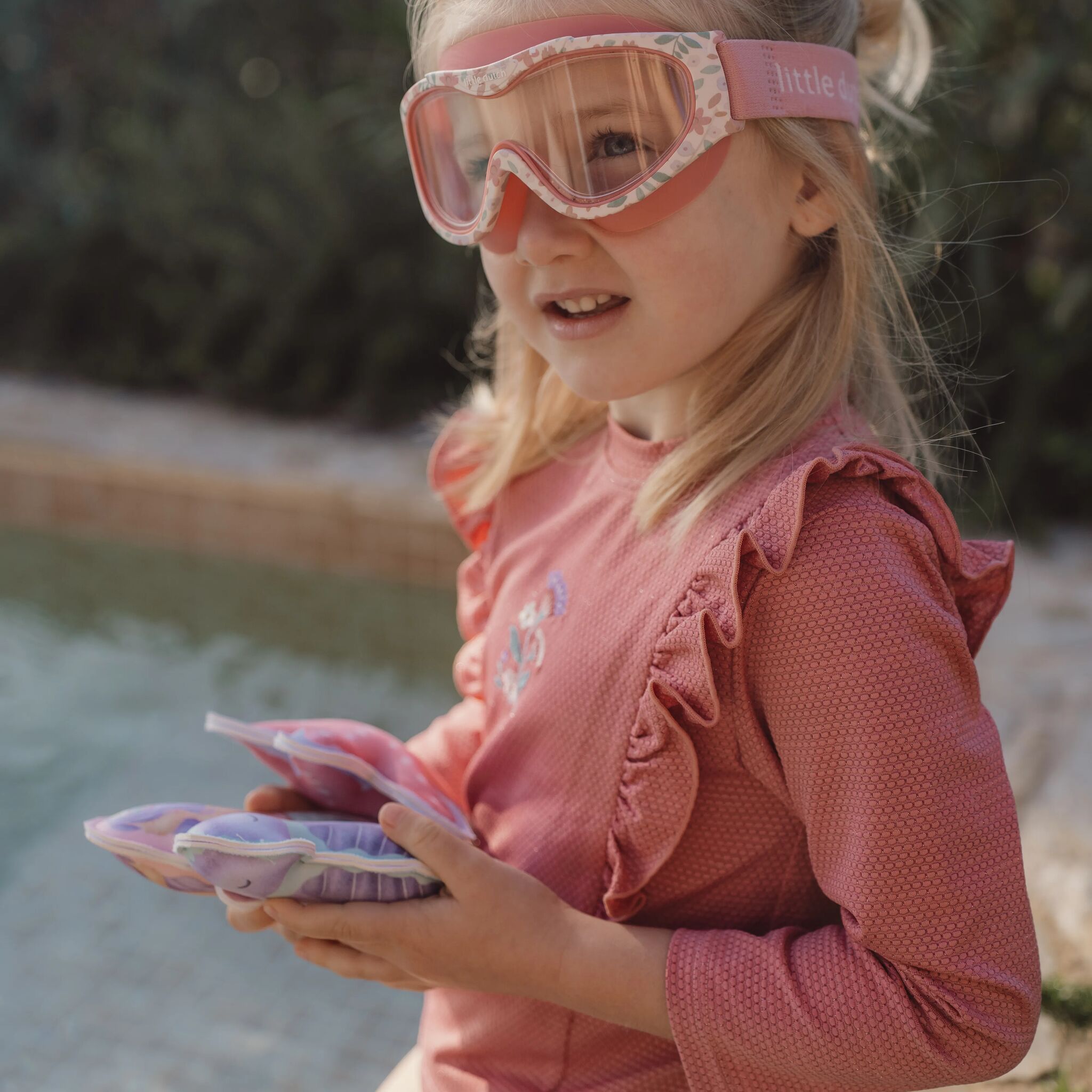 Zwemshirt lange mouw - UPF 40 - Roze