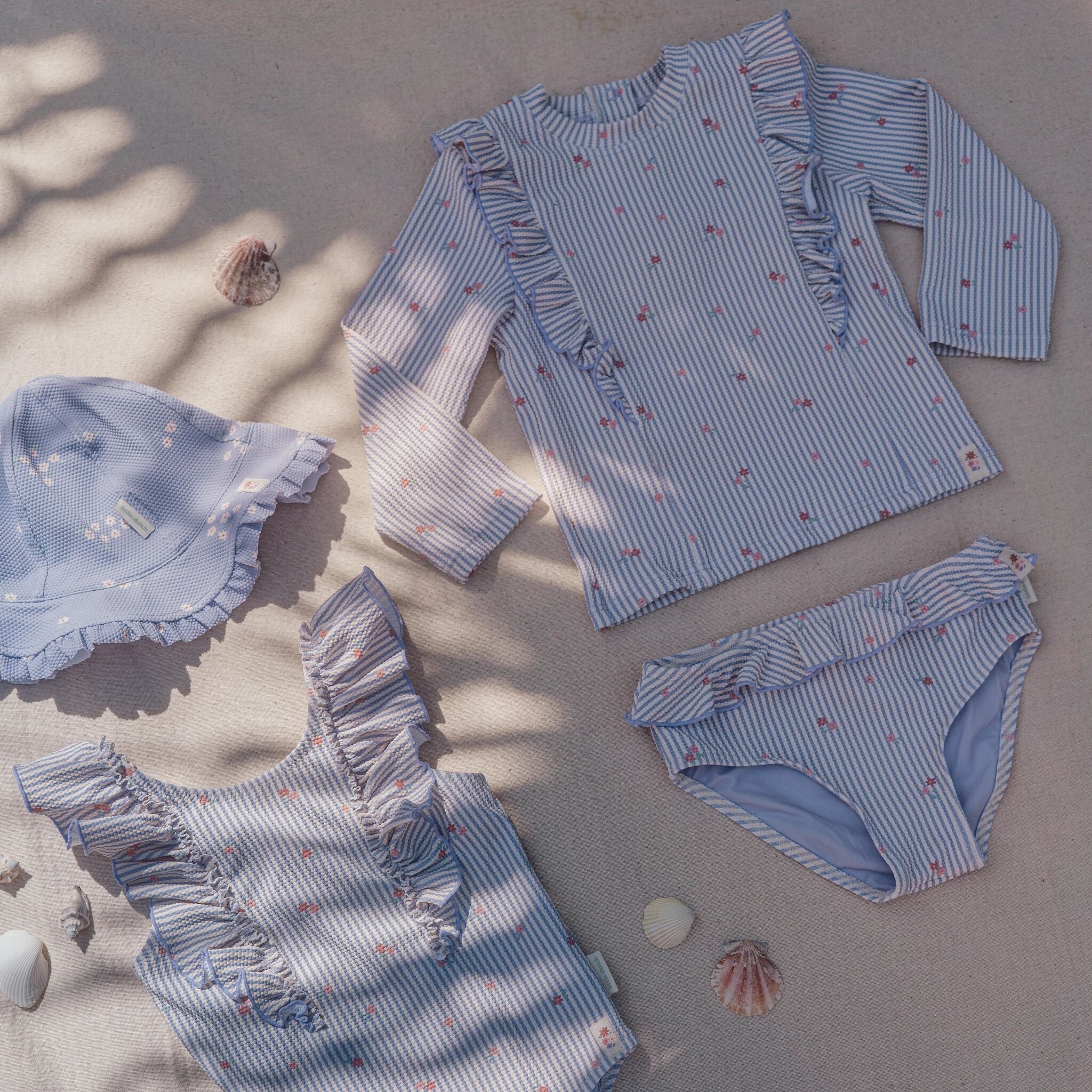 Zwemshirt lange mouw - UPF 40 - Paars - Dreamy Stripes