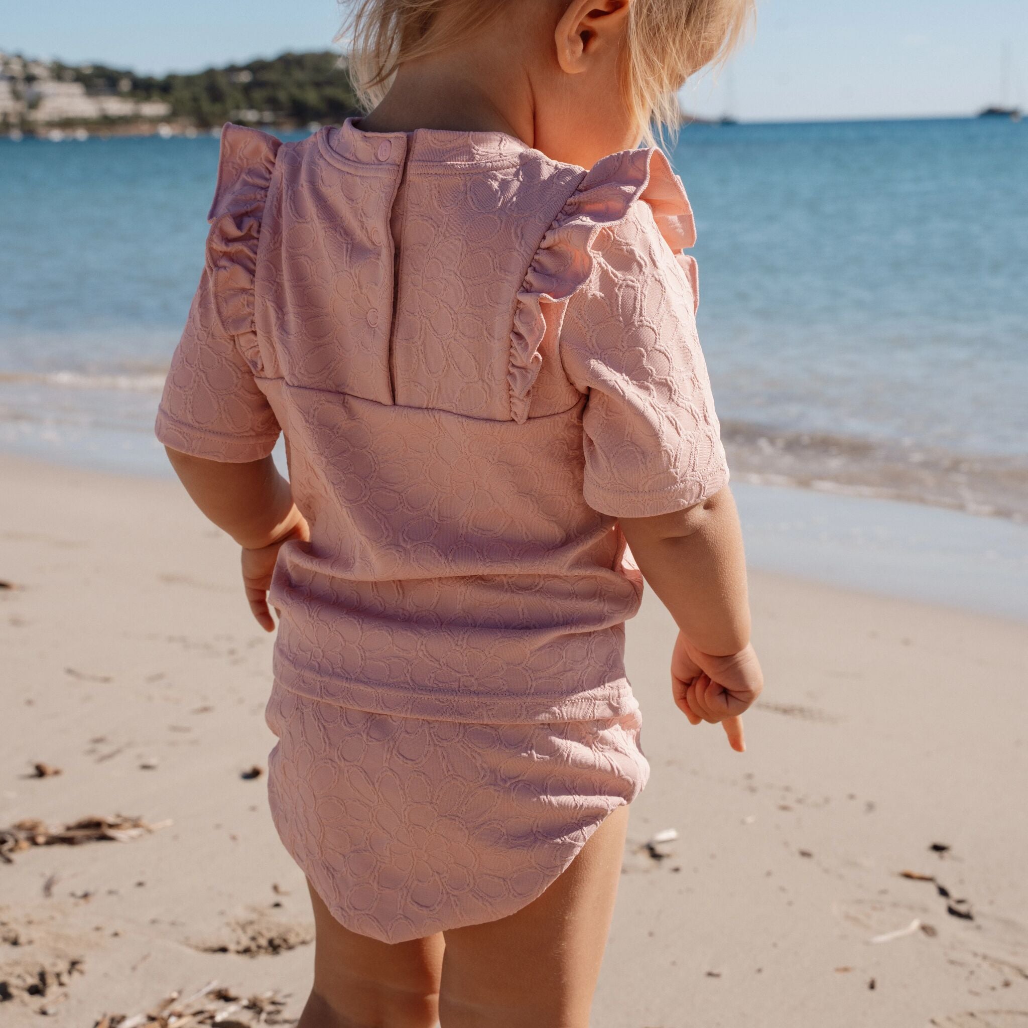 Zwemshirt korte mouw - Roze