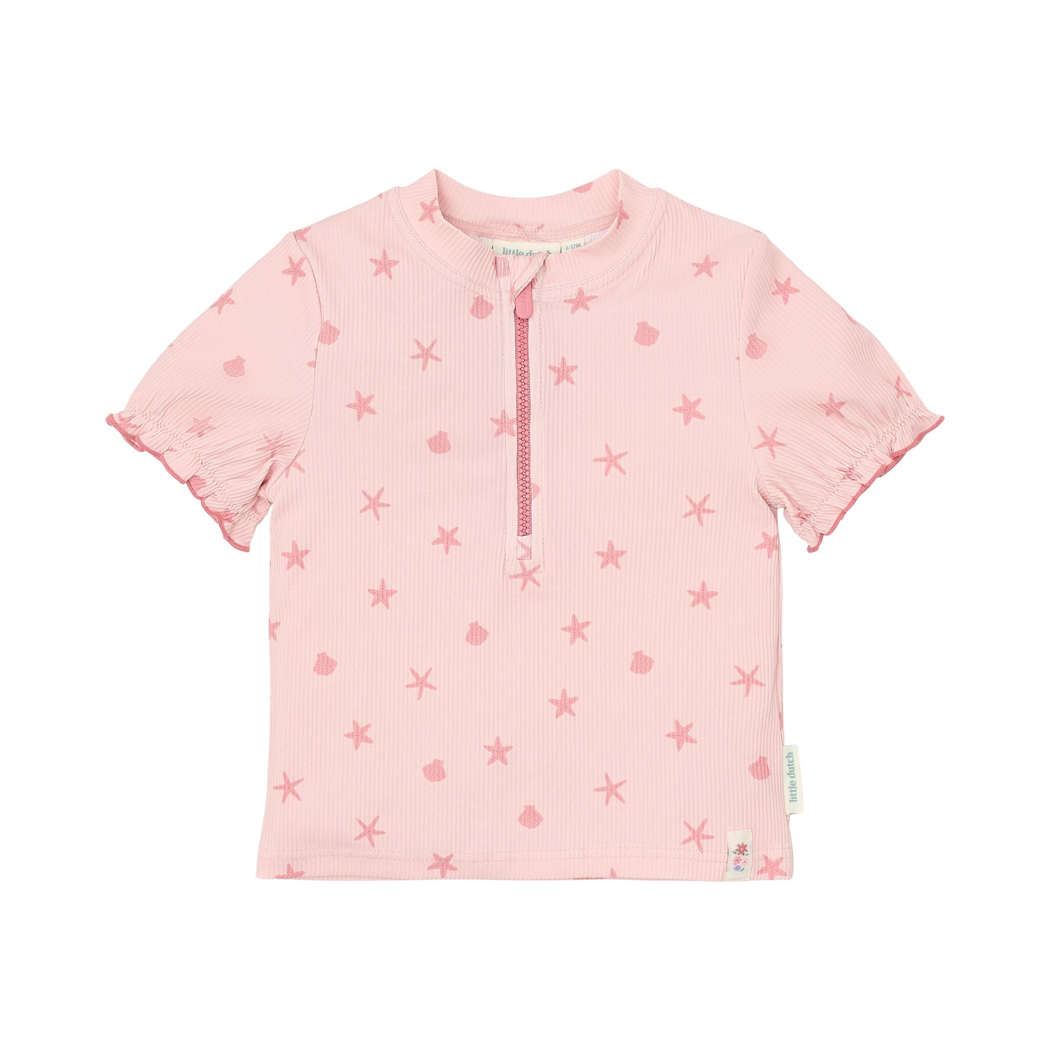 Zwemshirt korte mouw - Roze - Dreamy Seashells