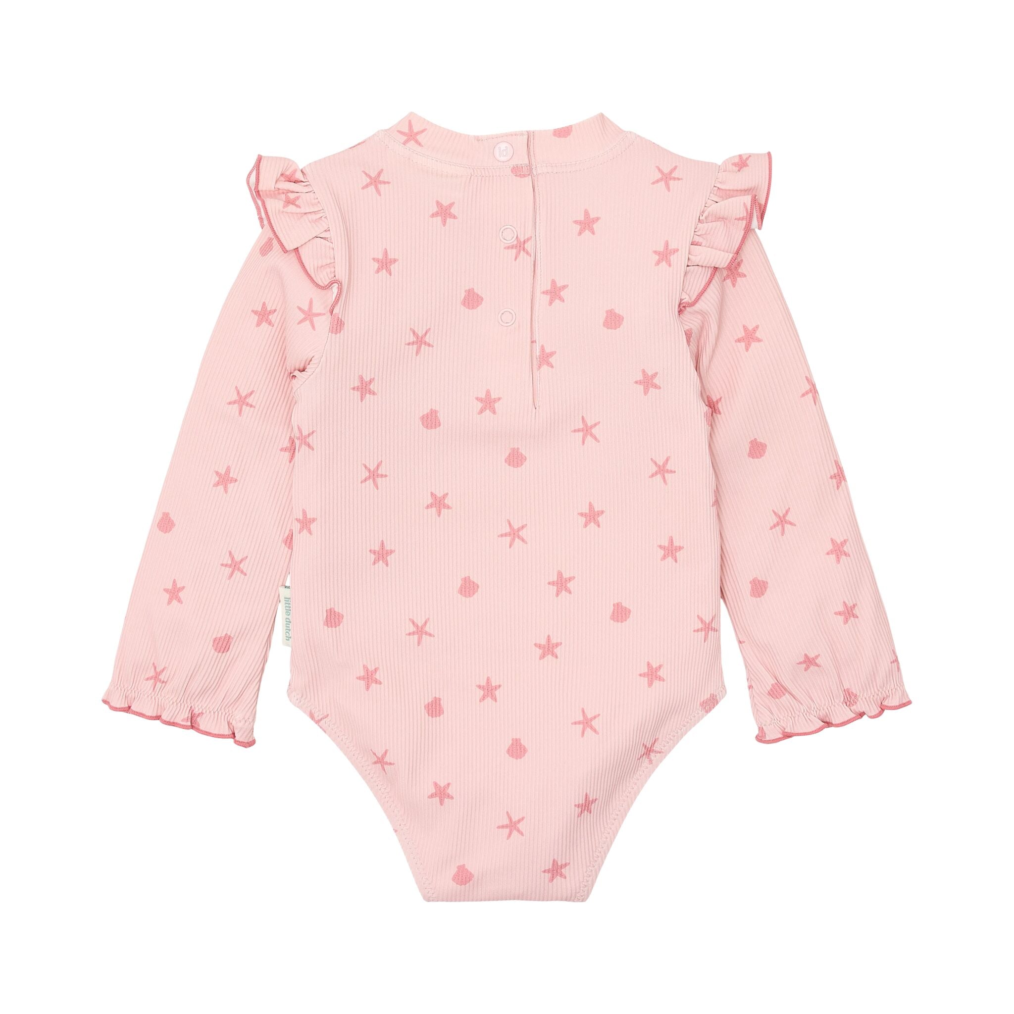 Badpak lange mouw - UPF 40 - Roze - Dreamy Seashells