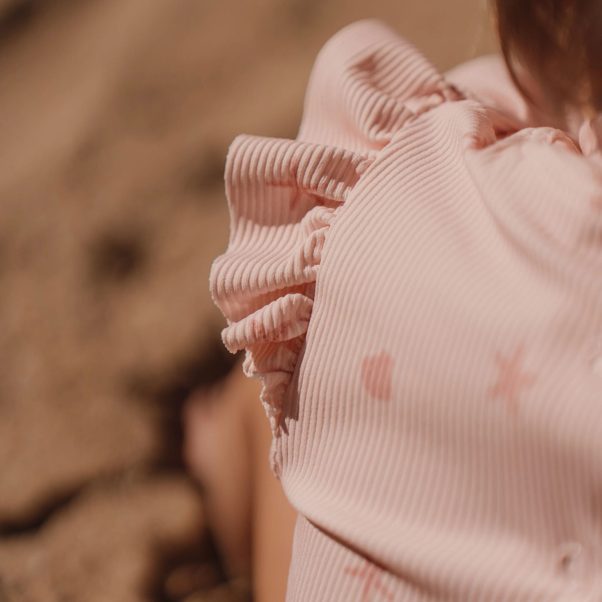 Badpak lange mouw - UPF 40 - Roze - Dreamy Seashells