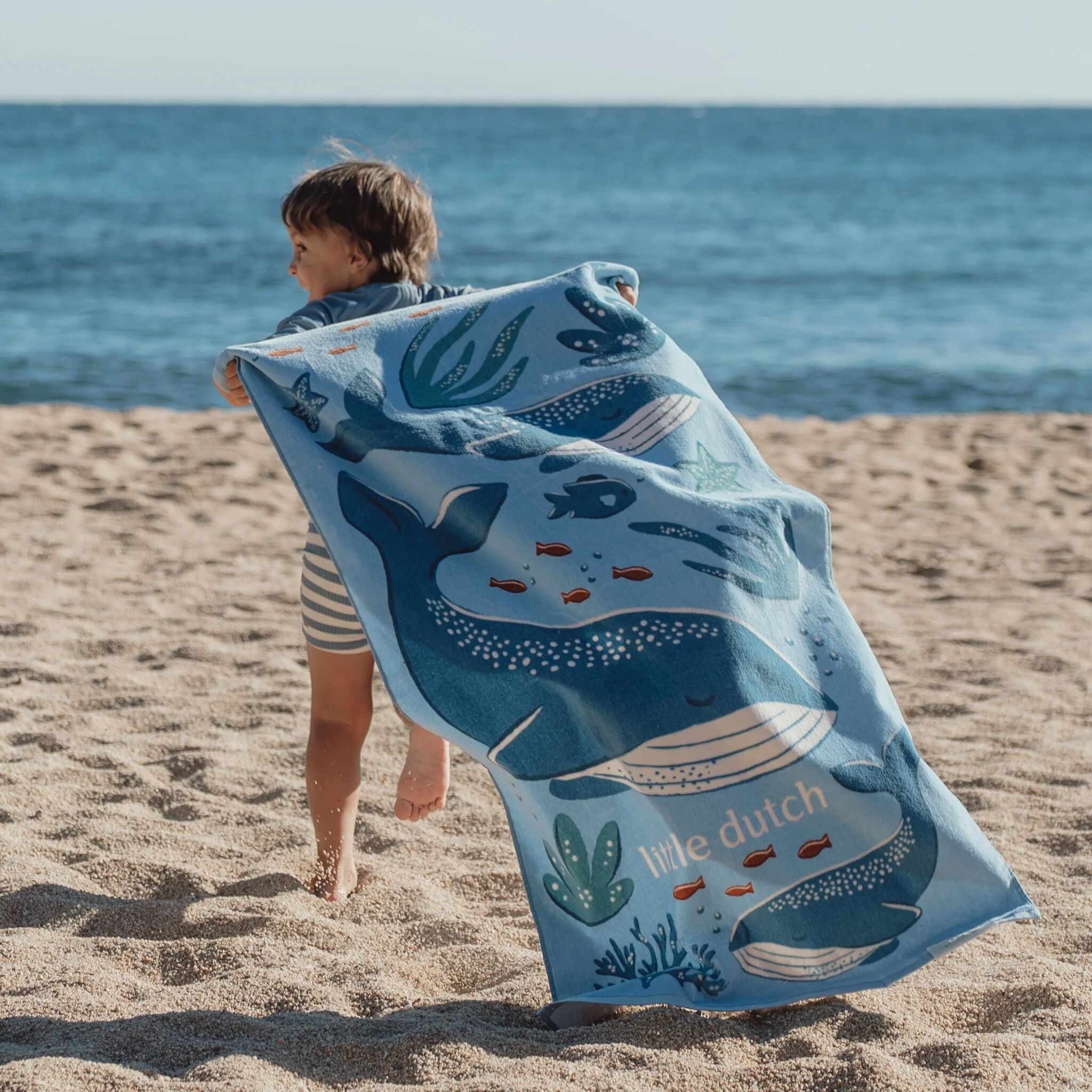 Strandtuch - Blau - Ocean Splash 