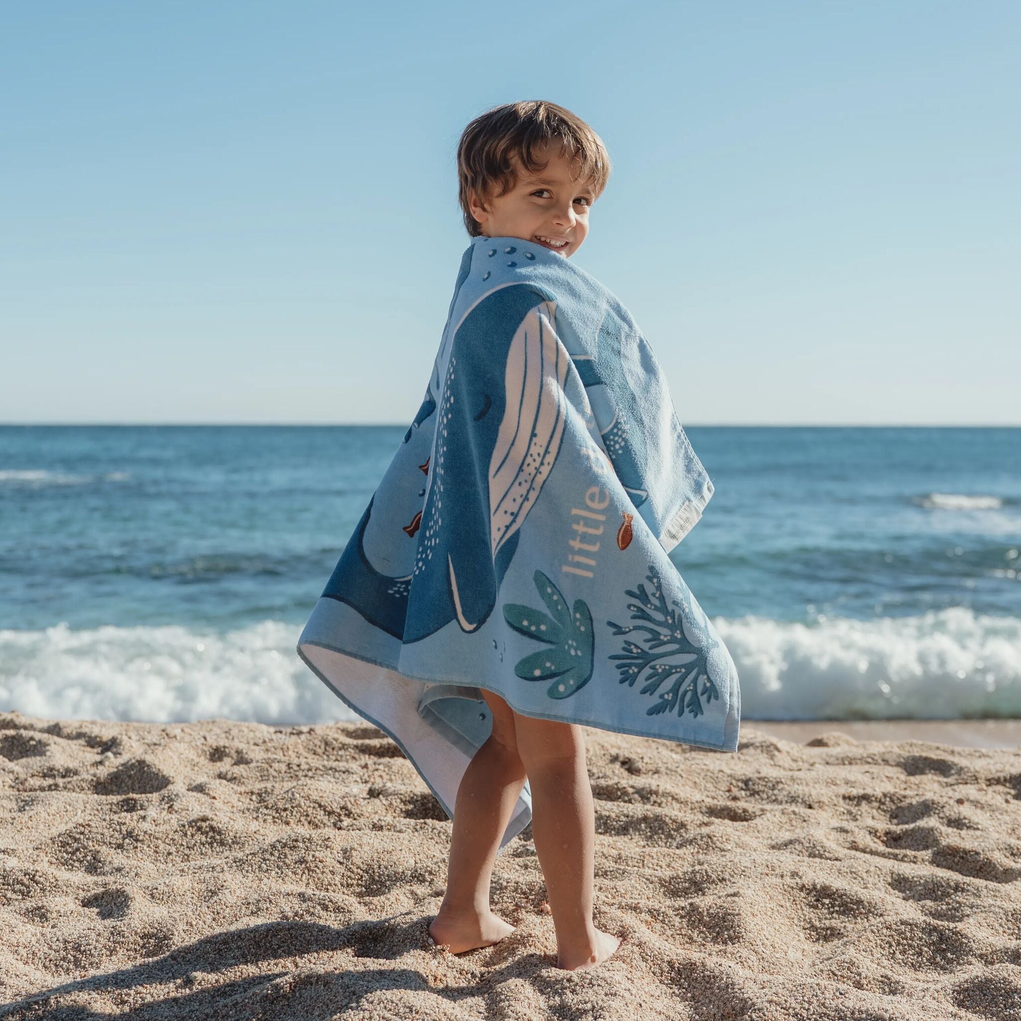 Swim Coll. 26 Beach towel Ocean world Blue - 60cm X 120cm 