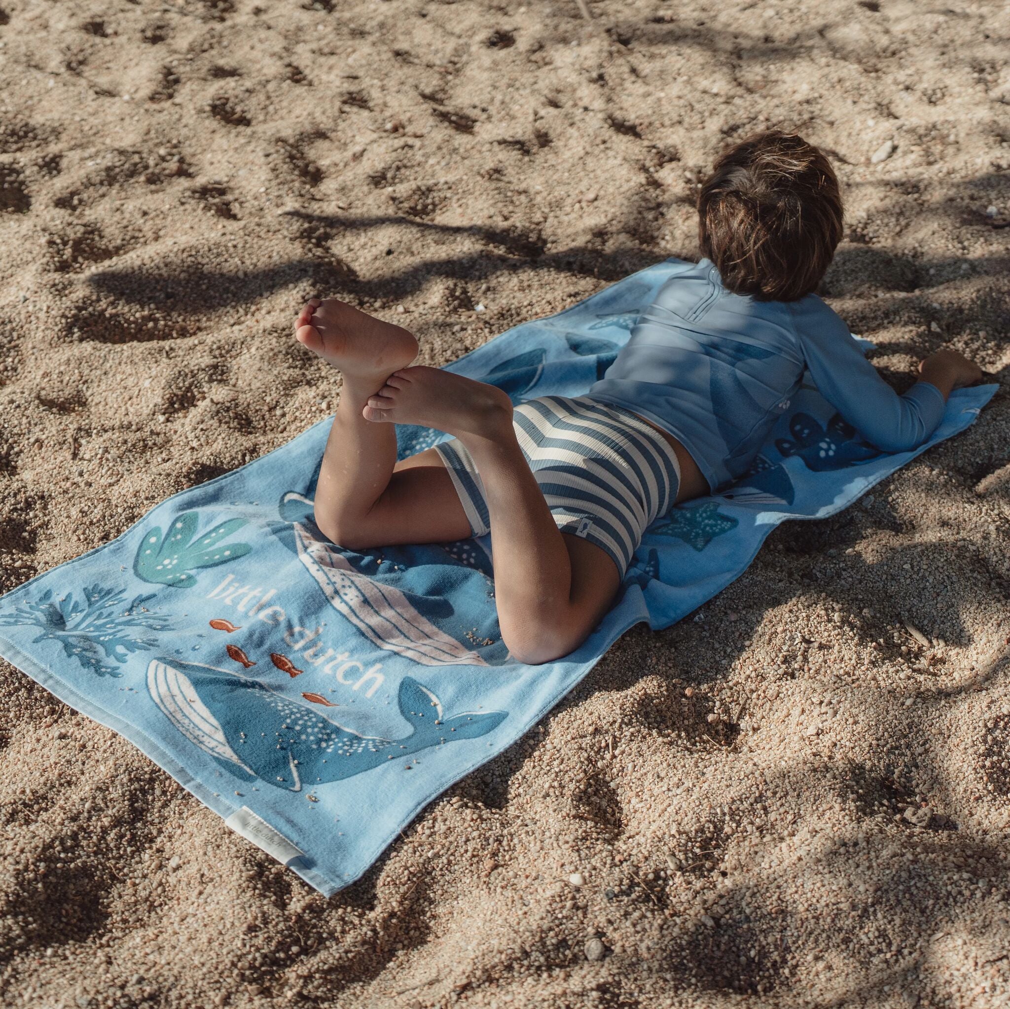 Strandtuch - Blau - Ocean Splash 