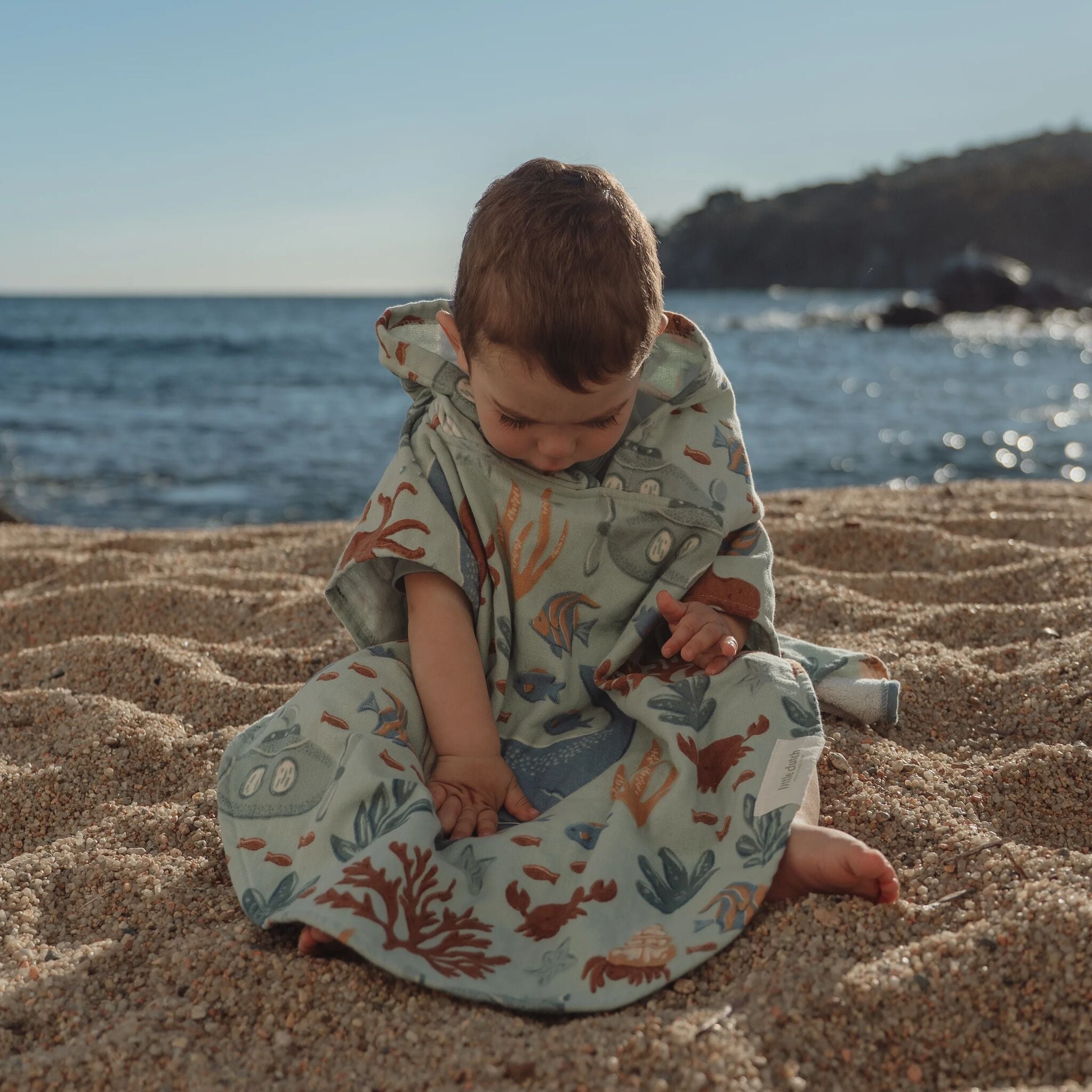 Schwimm-Kollektion 26 Strandponcho Ozeanwelt Mehrfarbig 