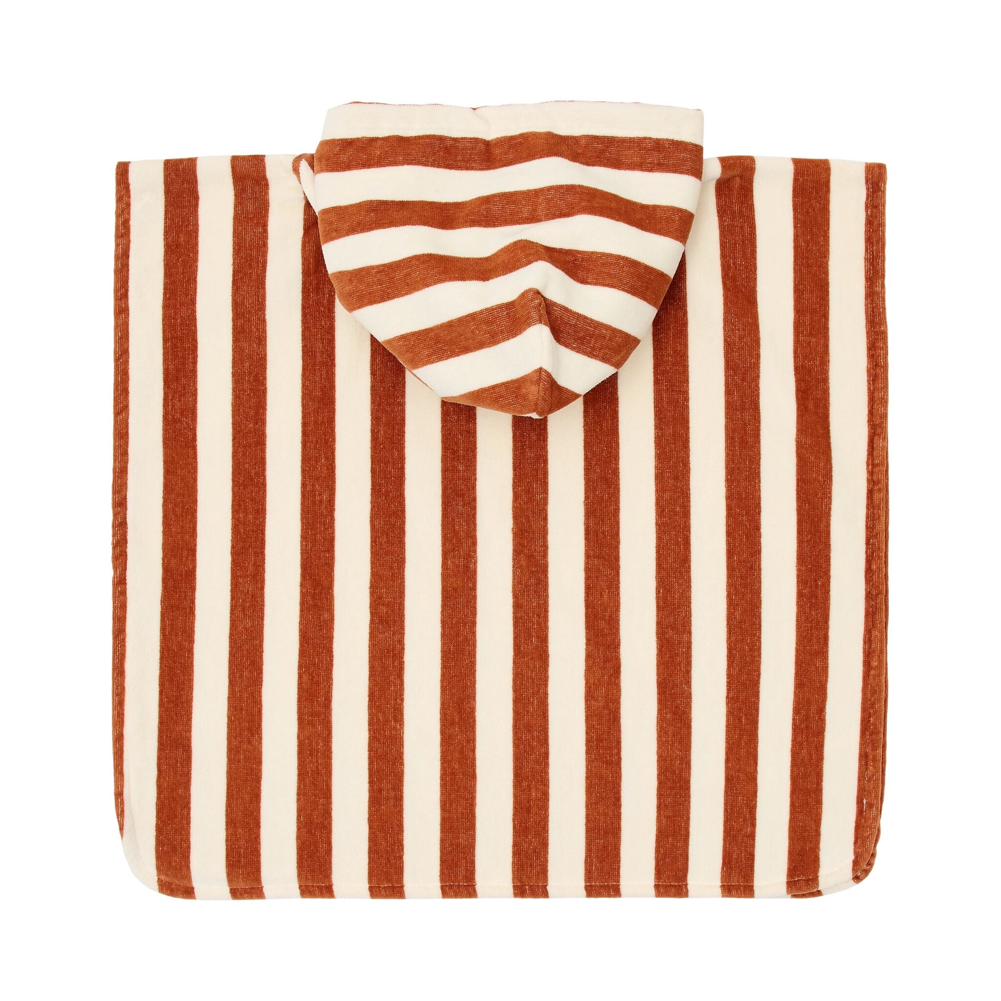 Badeponcho - Braun - Ocean Brown Stripes 