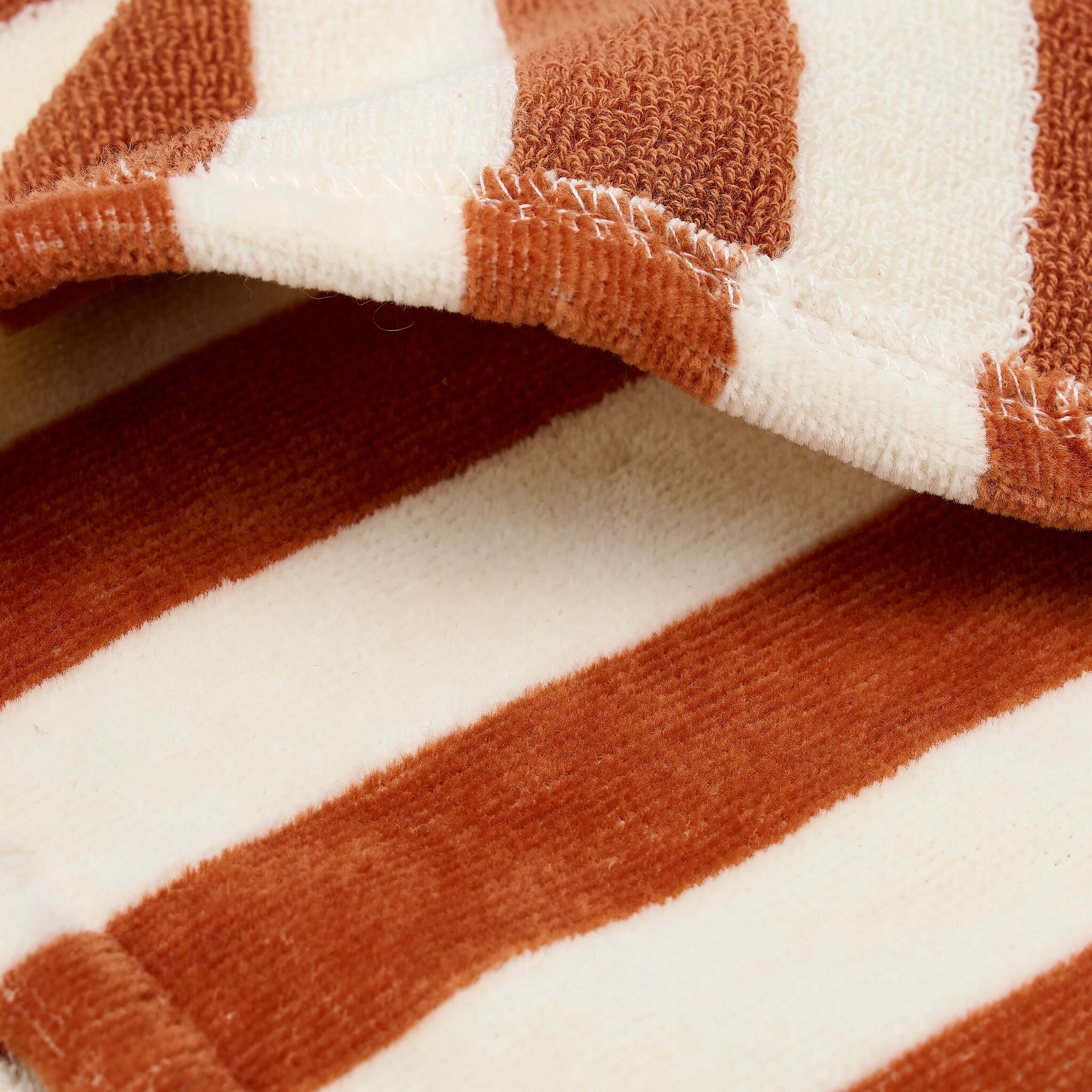 Badeponcho - Braun - Ocean Brown Stripes 