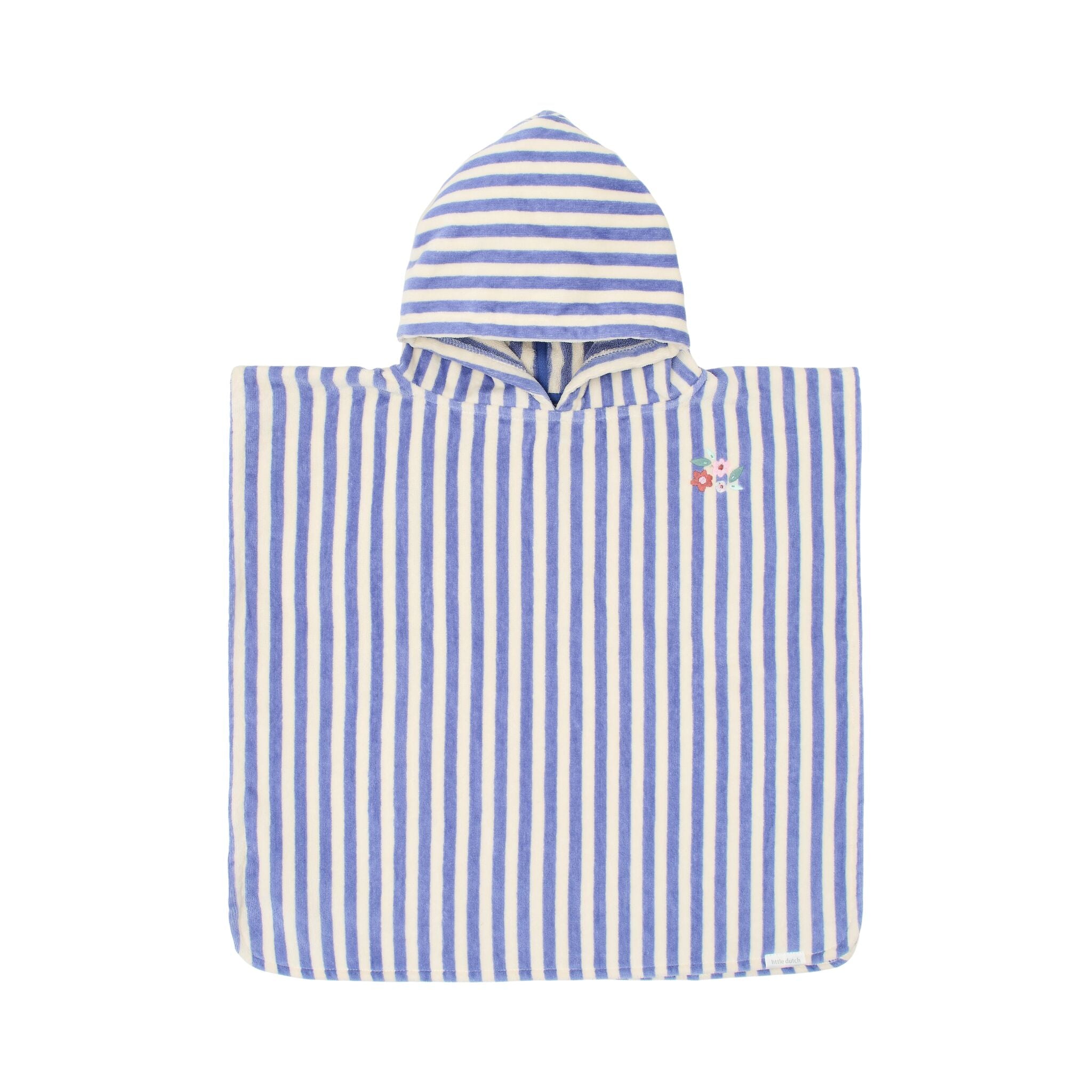 Swim Coll. 26 Strand Poncho Dreamy Purple Streifen 