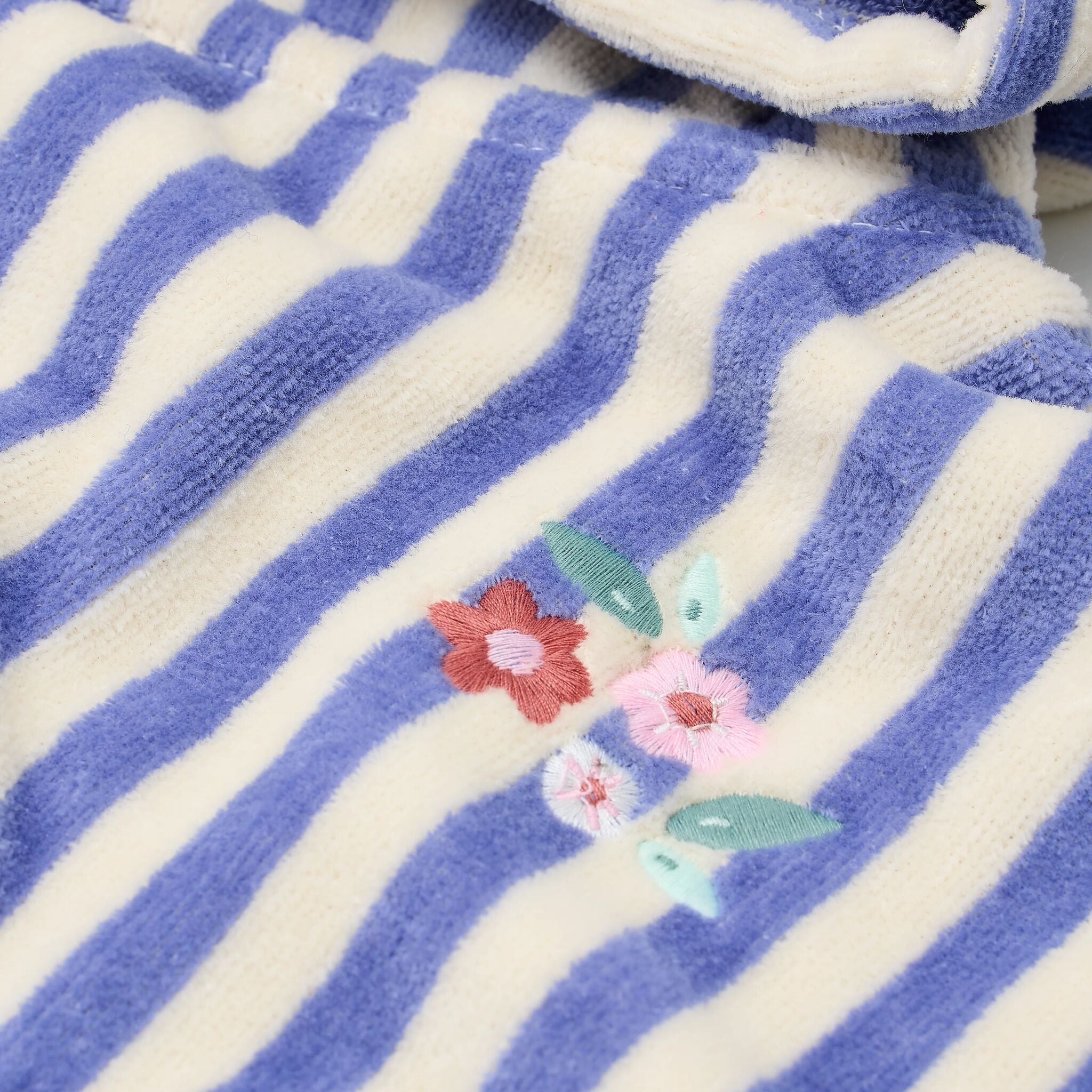 Swim Coll. 26 Beach poncho Dreamy Purple stripe 