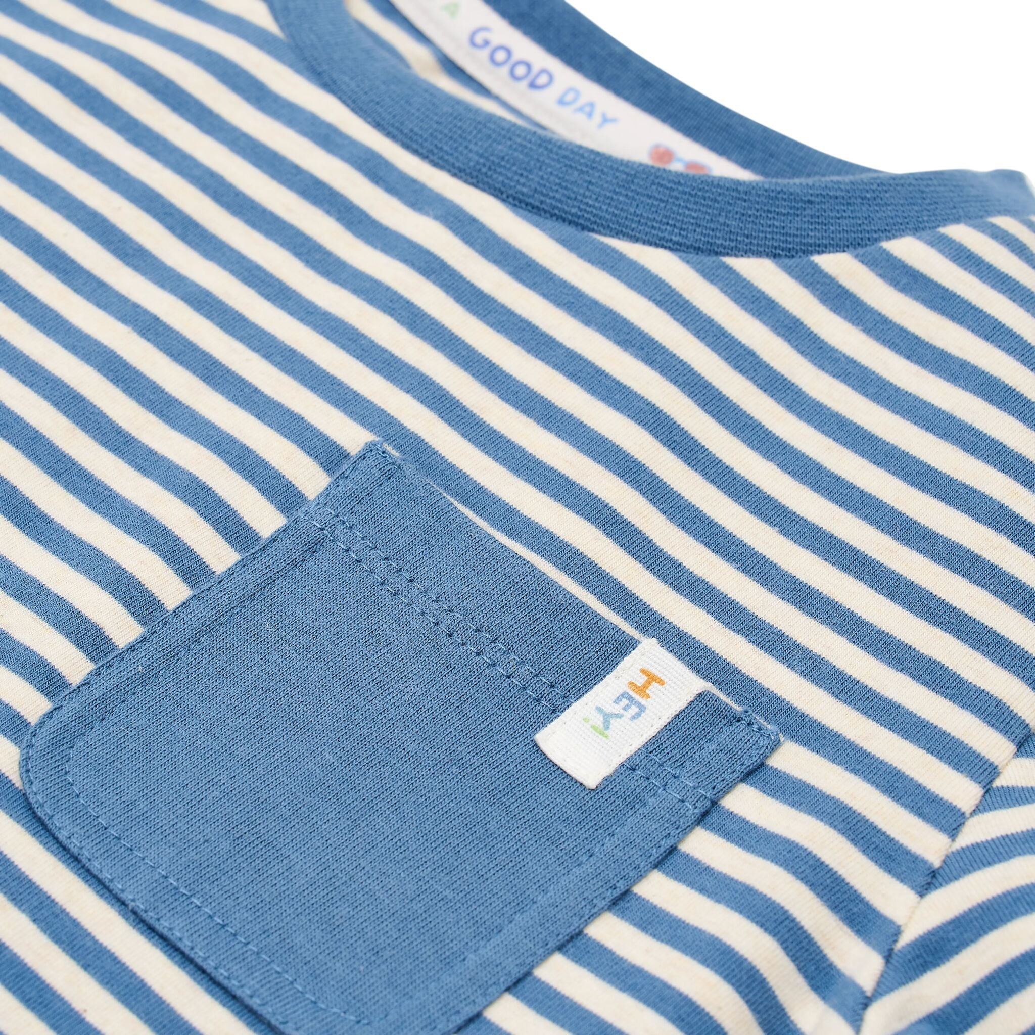 Shirt short sleeve - Blue - Indigo Sand Stripe 