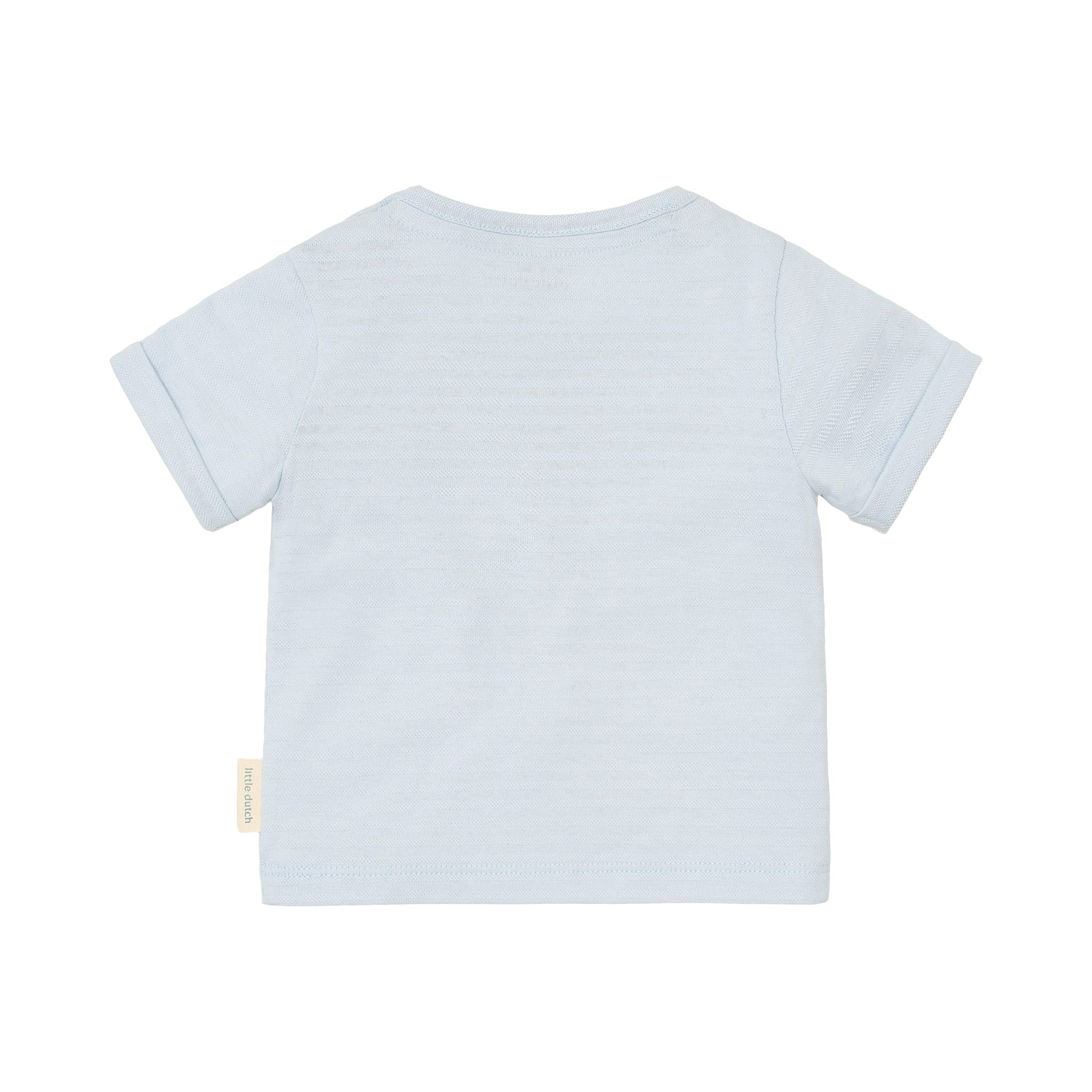 Gestreiftes Hemd mit kurzen Ärmeln - Blau 