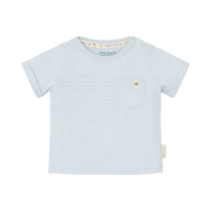 Gestreiftes Hemd mit kurzen Ärmeln - Blau 