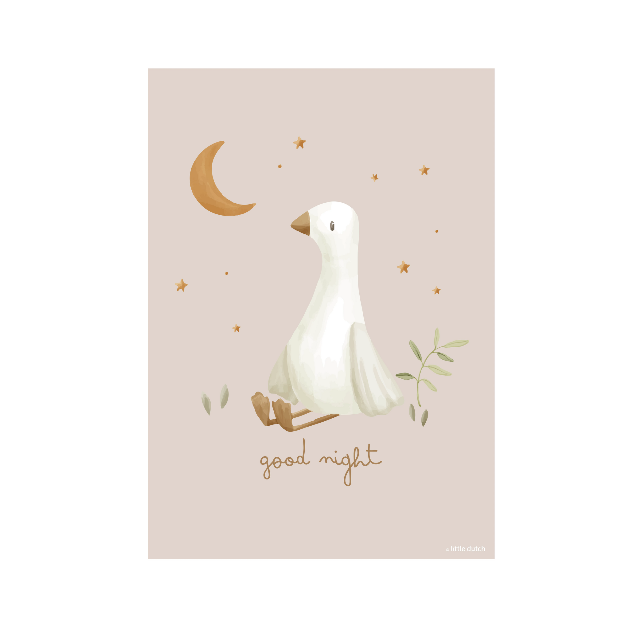 Affiche A3 - Petit Oie - Bébé Lapin 