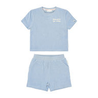 Shirt und Shorts Set - Blau 