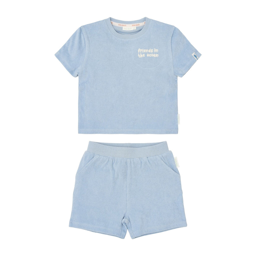 Shirt en short set - Blauw