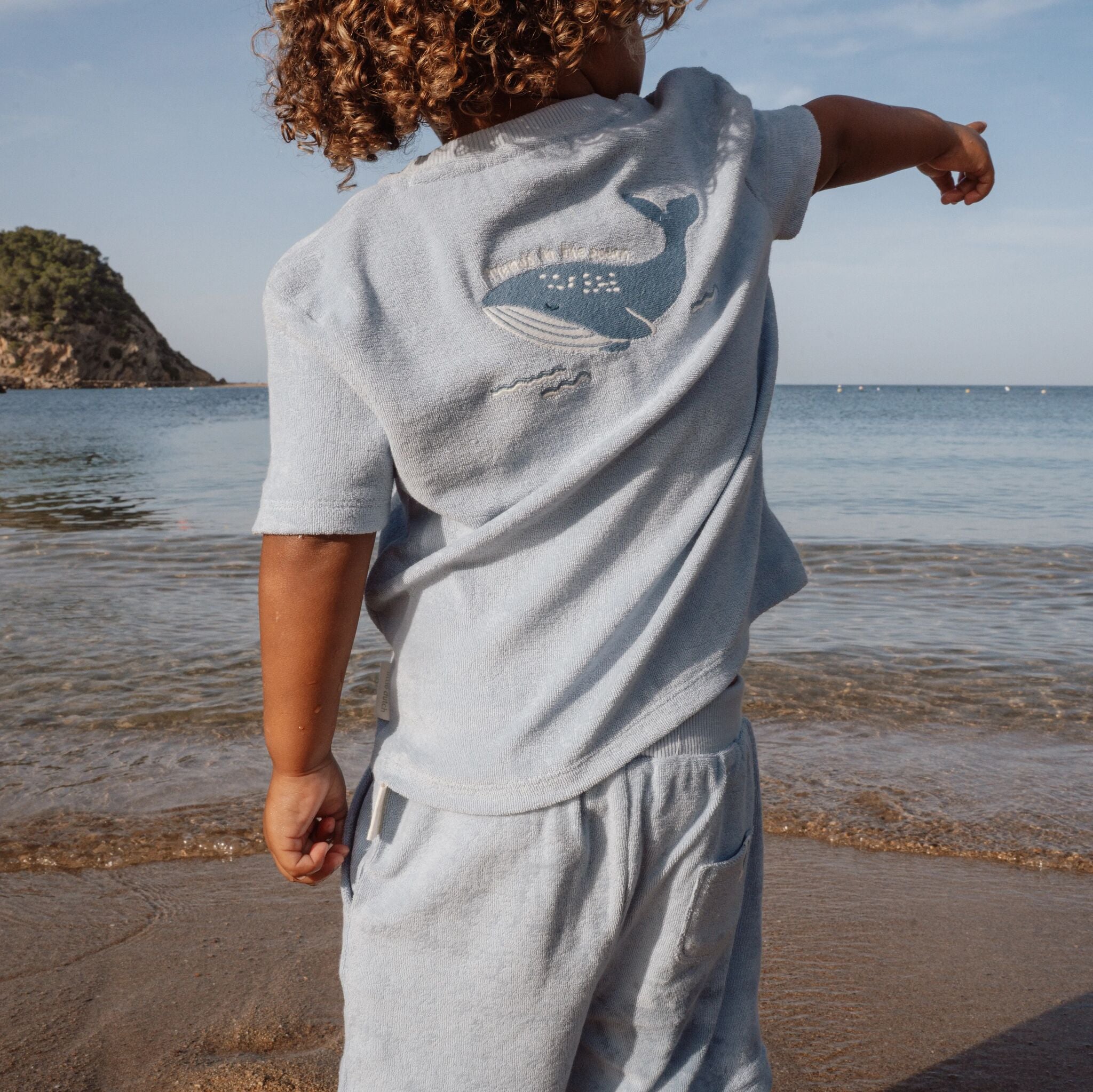 Shirt und Shorts Set - Blau 