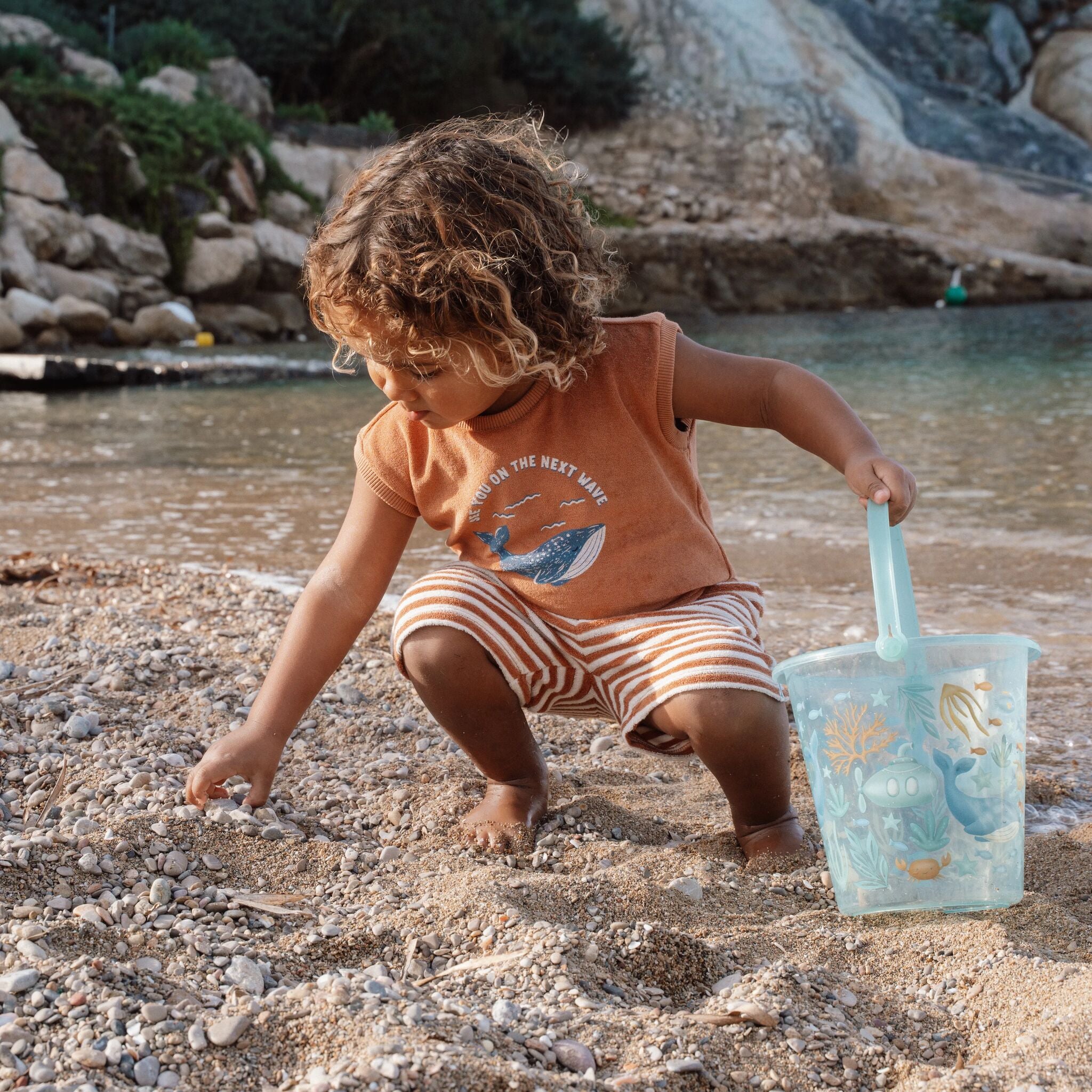 Shirt and shorts set - Brown 