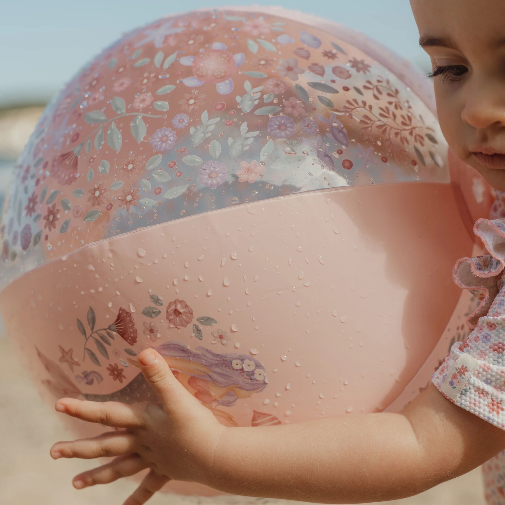 Strandbal - Roze - Dreamy Mermaid