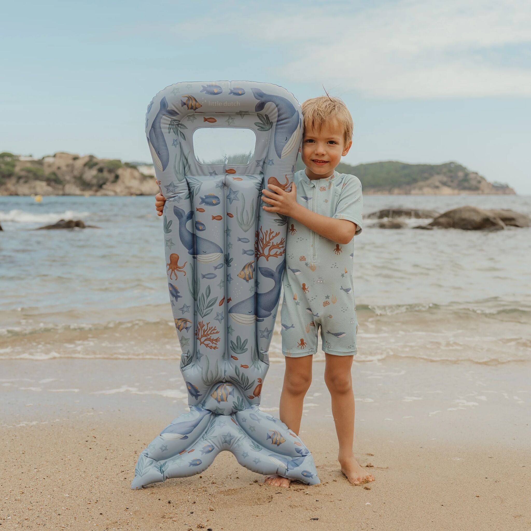 Matelas gonflable - Bleu - Monde Océan 