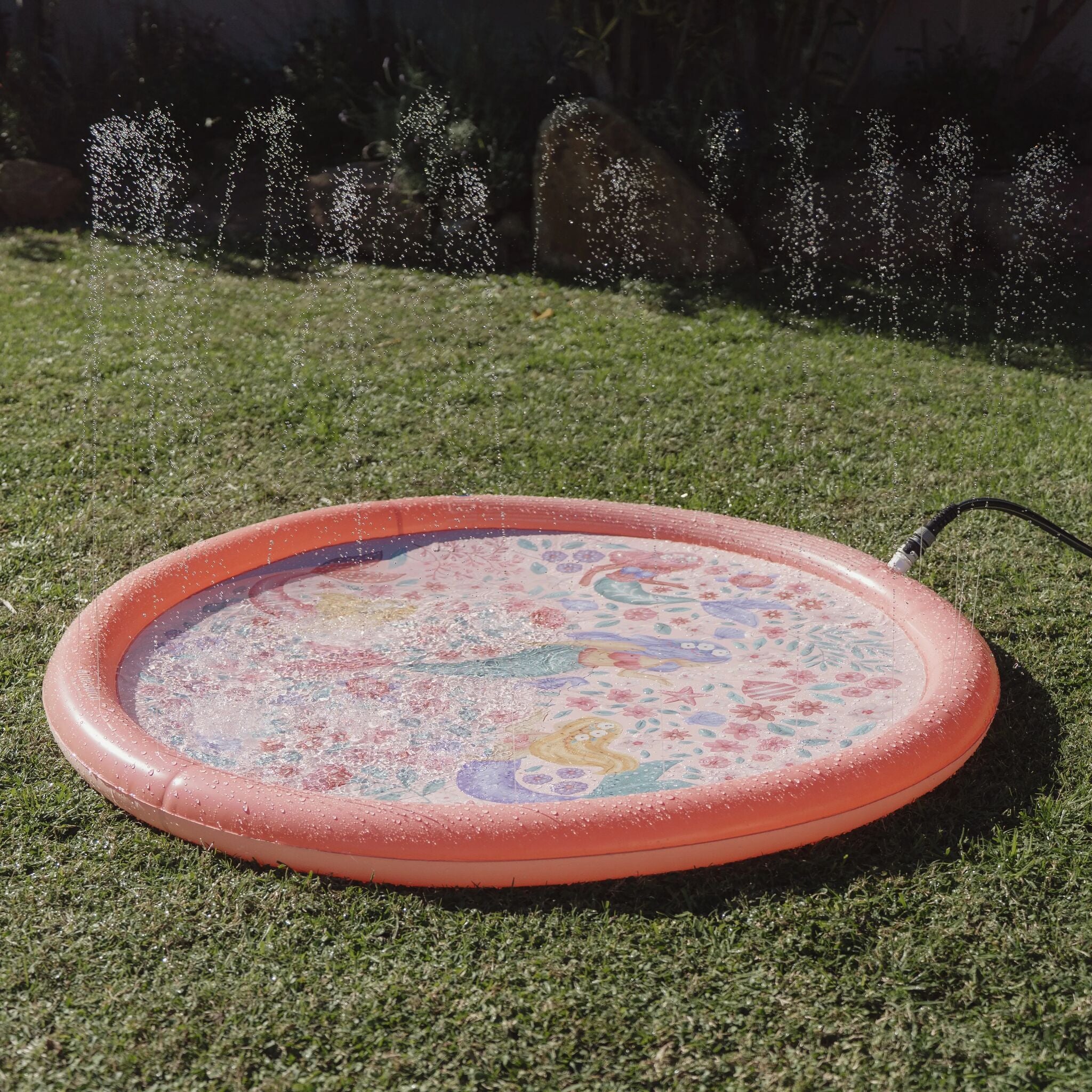 Tapis Arroseur Géant 170 Cm – Jeu D'Eau Extérieur Explosif Pour Enfants & Animaux ! 🌊 Splash Fun Sans Piscine – Idéal Été Jardin, Plage, Piscine (Dès 2-3 Ans)