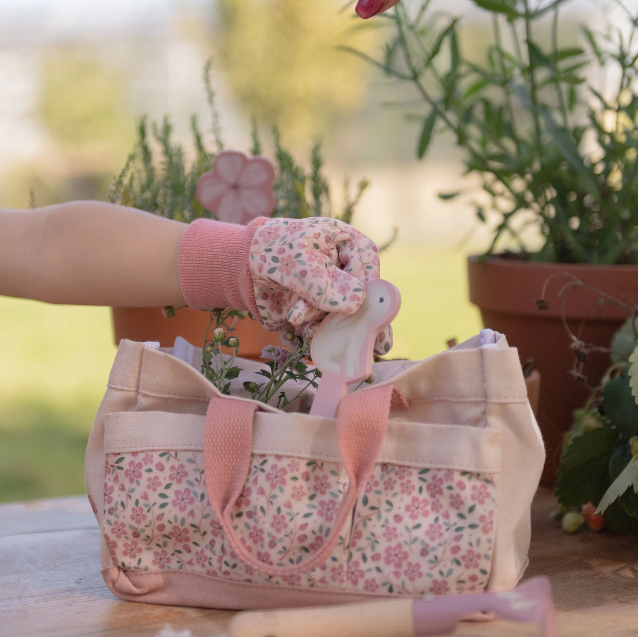 Tuin cadeauset - 10-delig - Roze