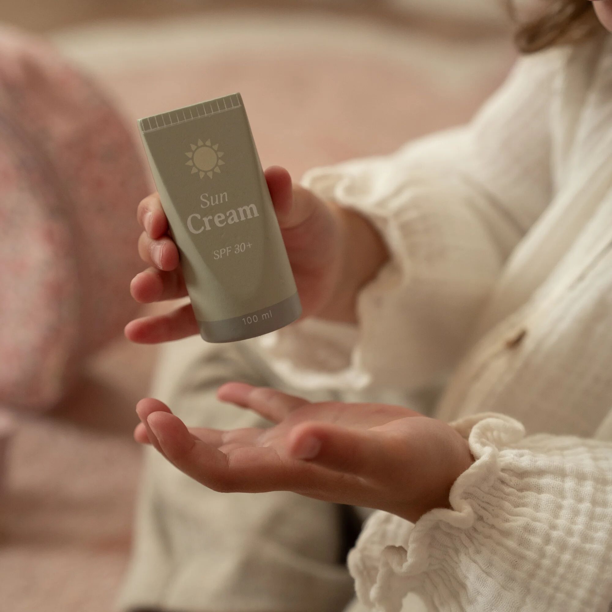 Houten make-up set - Roze