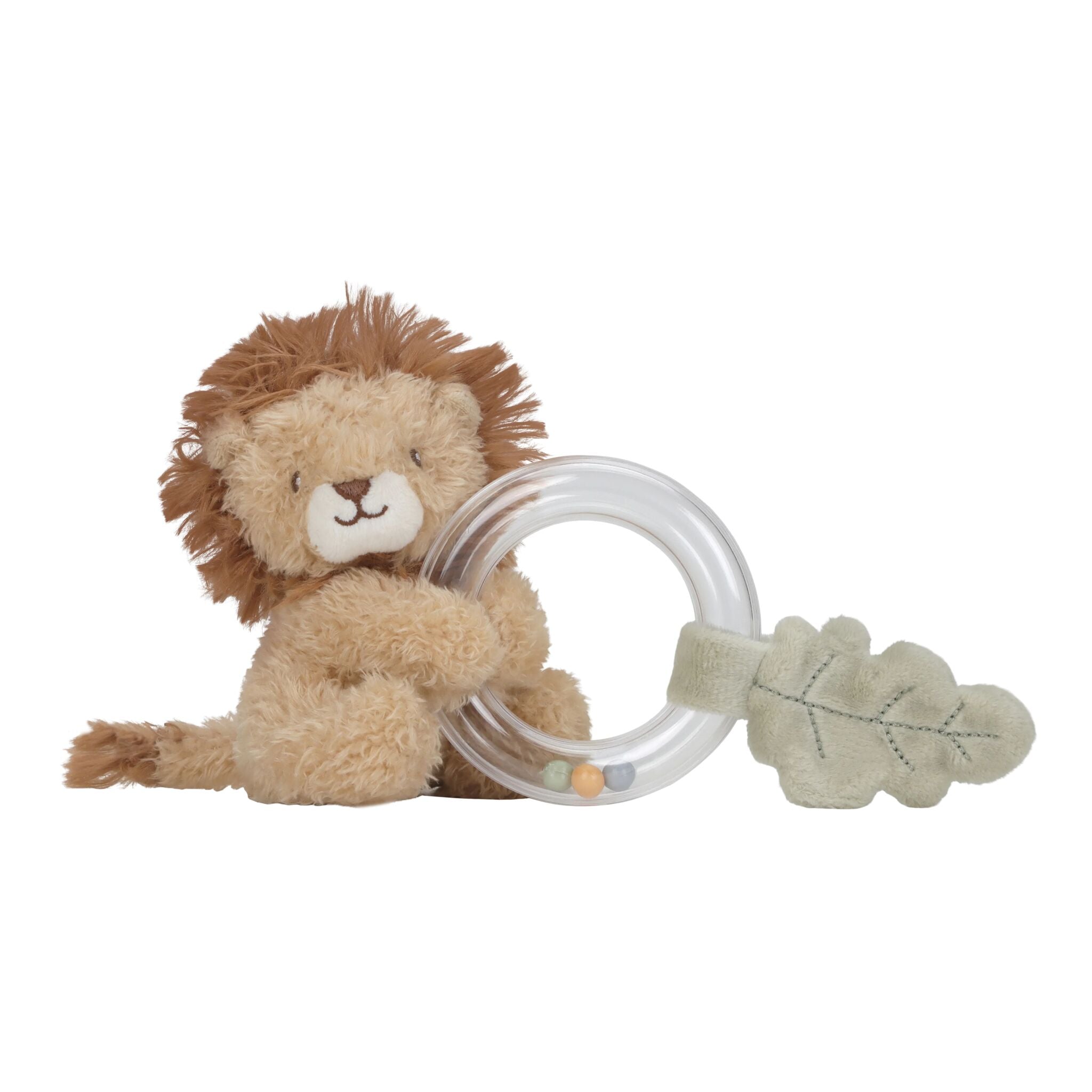 Hochet anneau Lion - Jaune