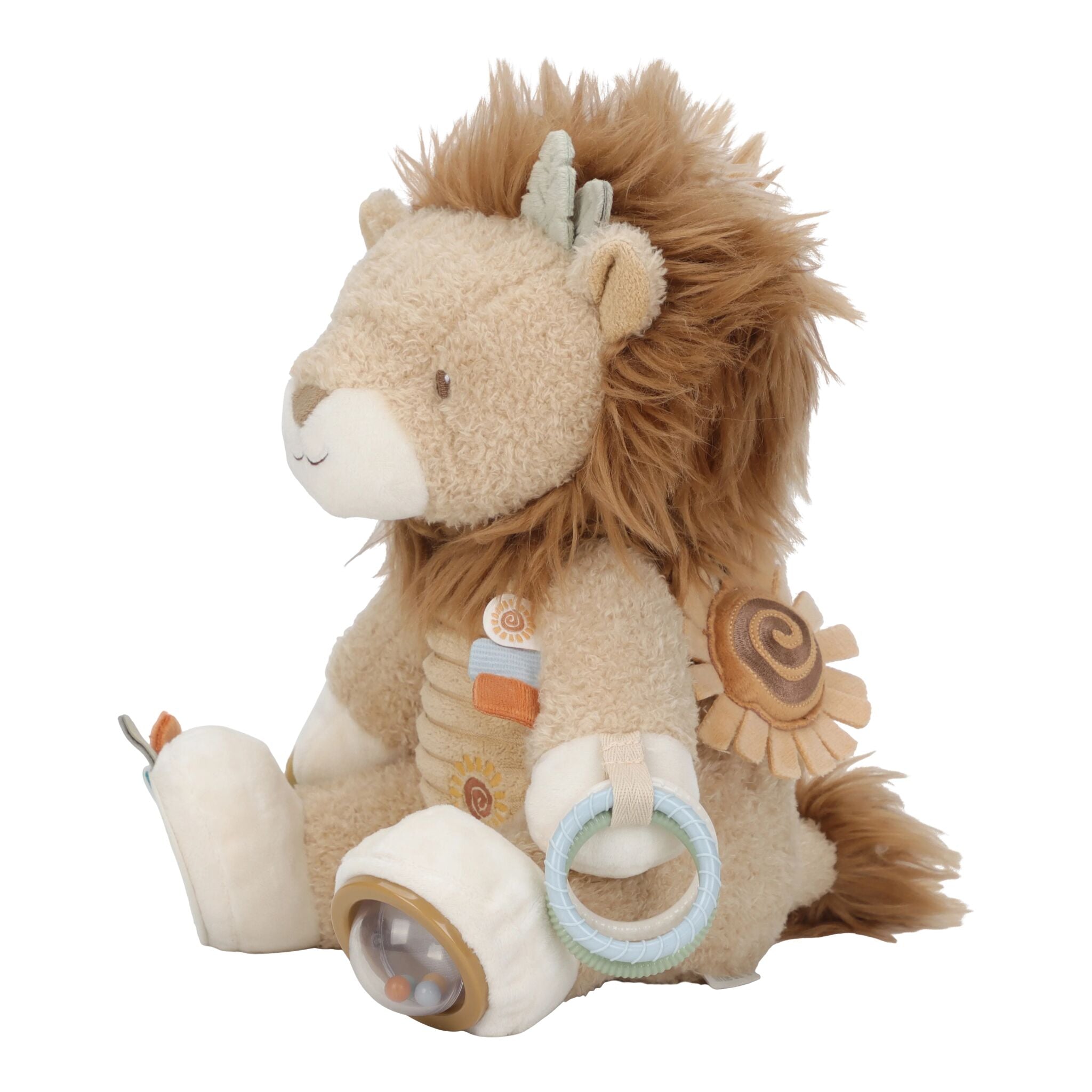 Peluche d'activité Lion - Jaune