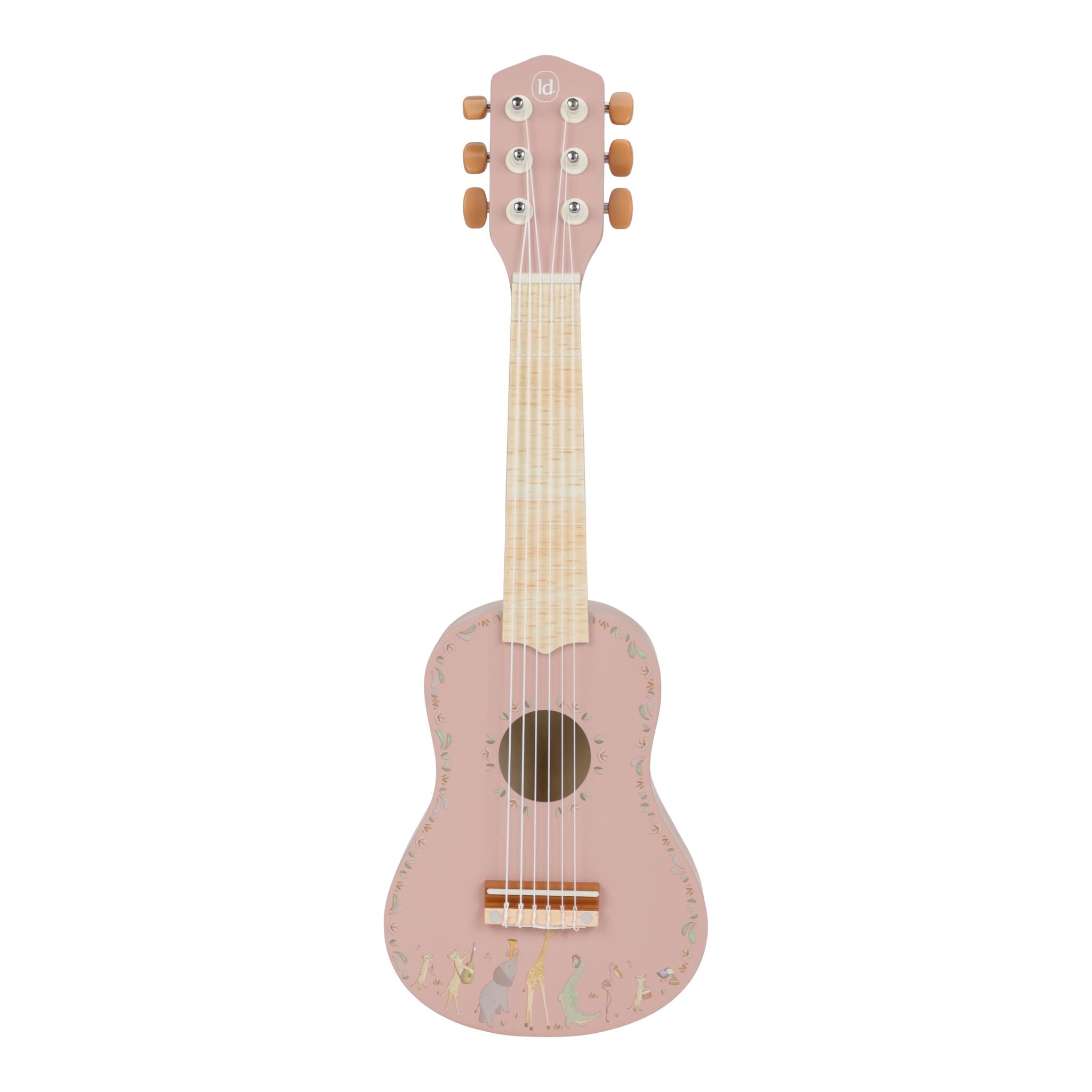 Wooden guitar - Pink - Safari Friends