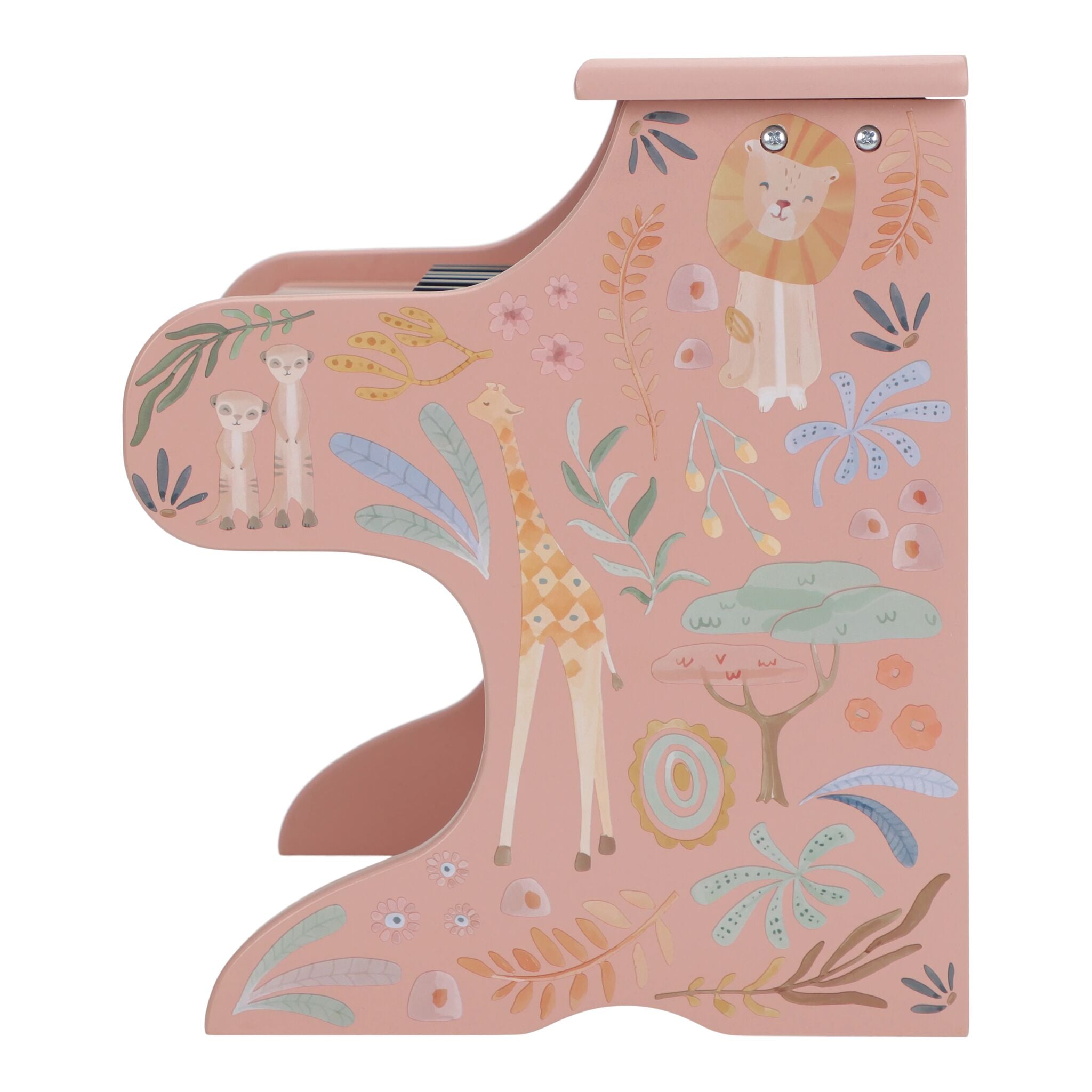 Wooden piano - Pink -  Safari Friends