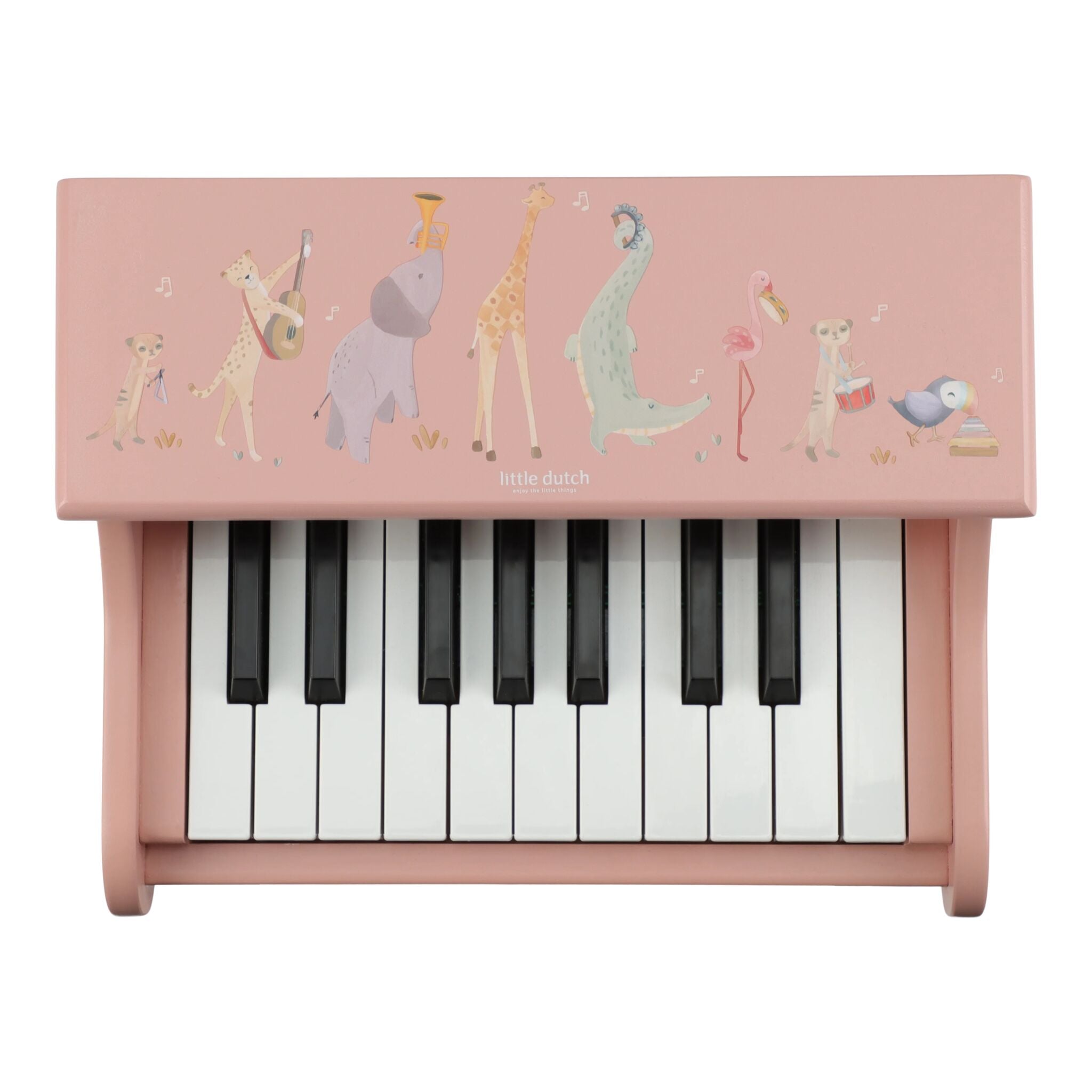 Wooden piano - Pink -  Safari Friends
