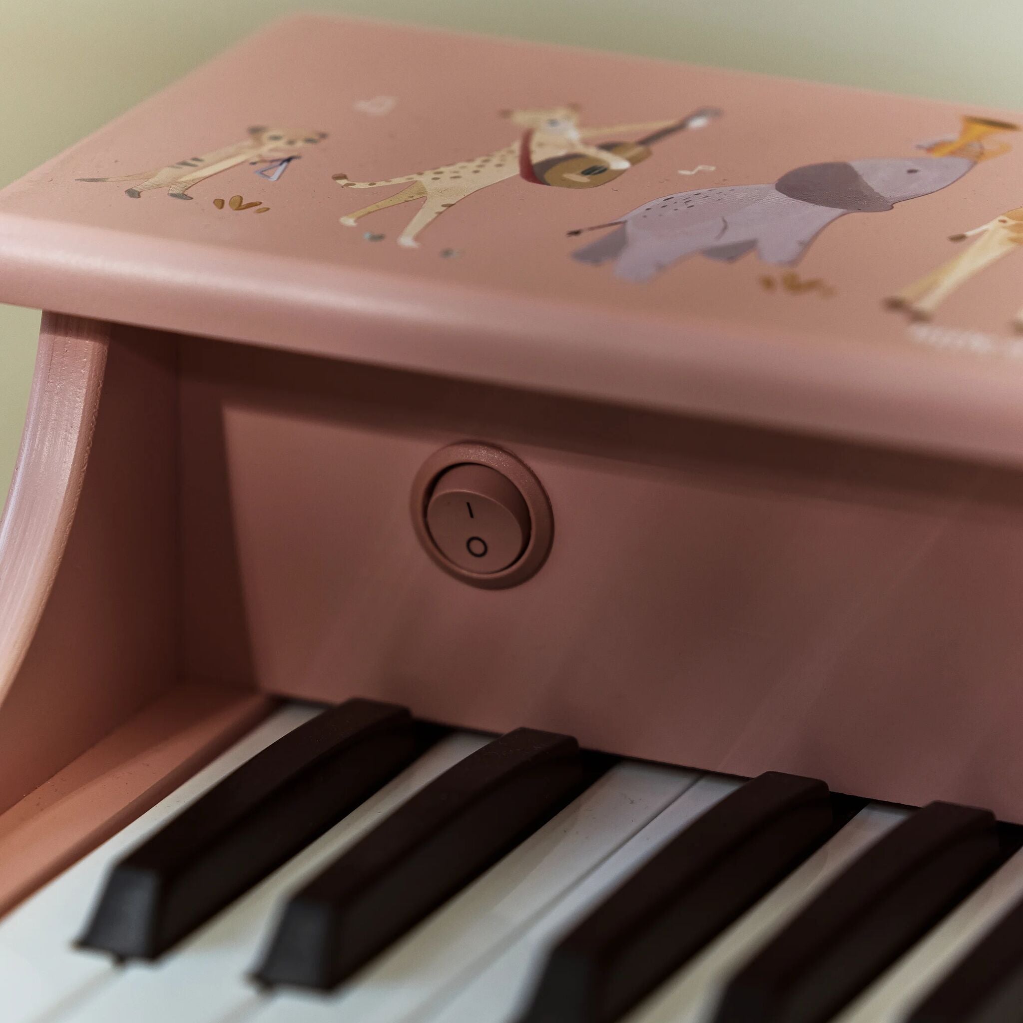 Wooden piano - Pink -  Safari Friends