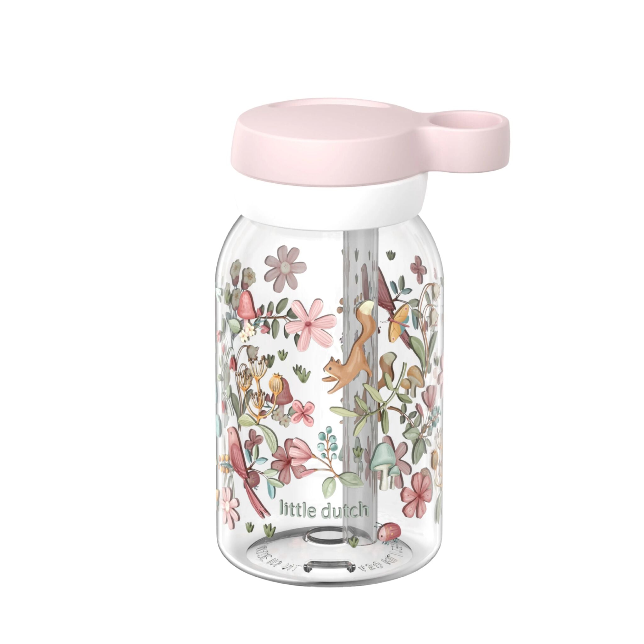 Mepal Drinking Bottle with Straw 450 ml - White 