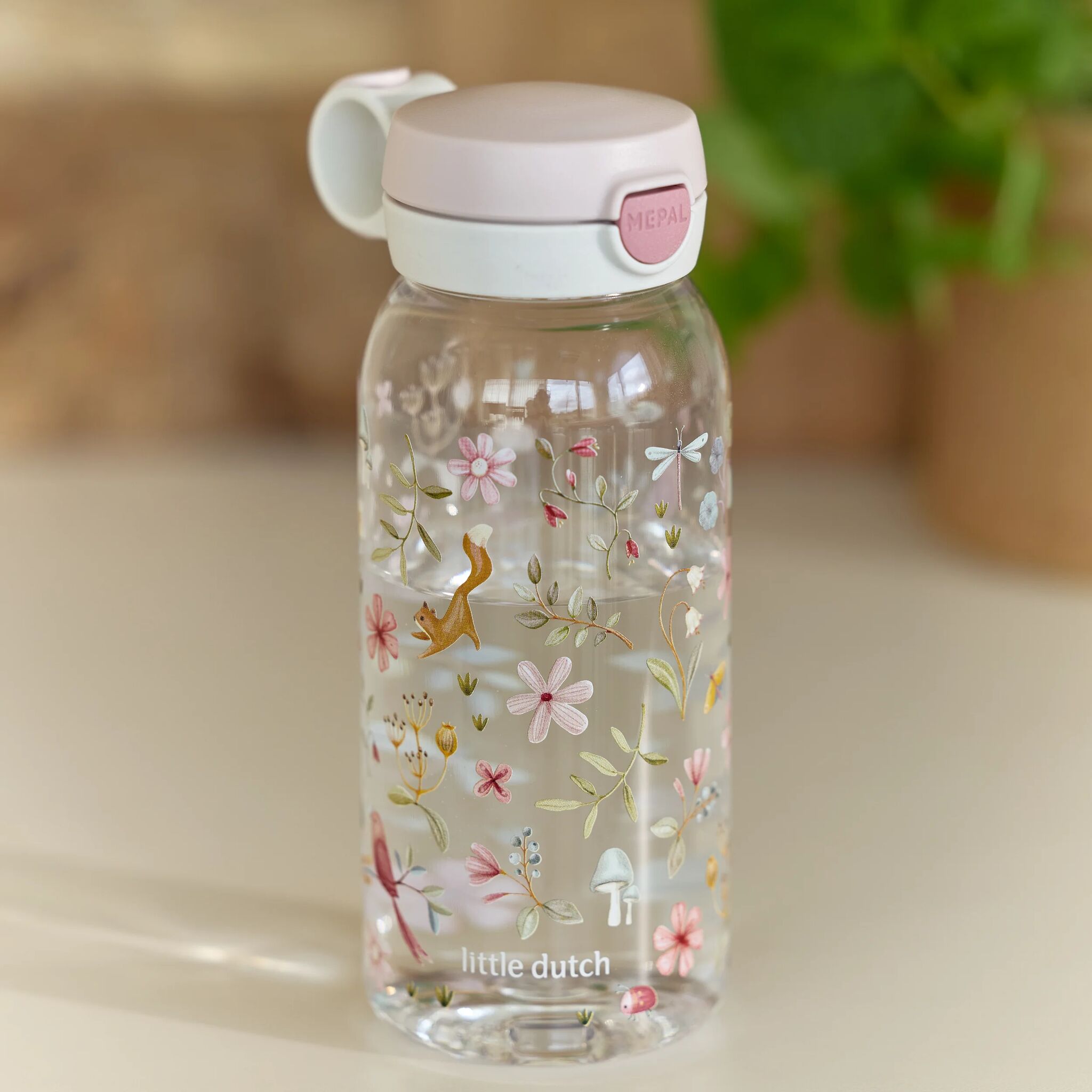 Mépal Gourde pop-up 600 ml - Rose