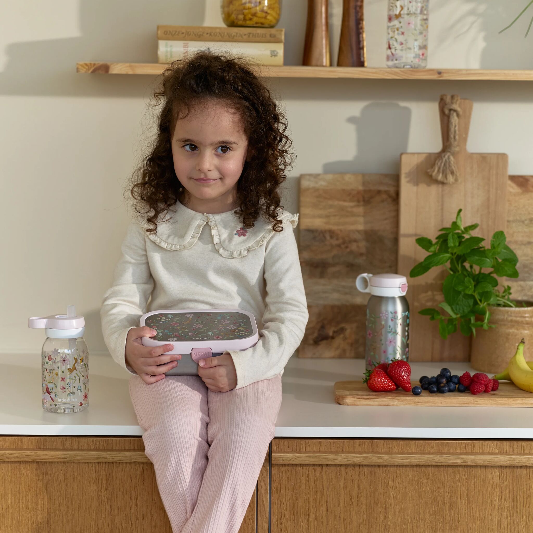 Boîte à lunch Mepal en acier inoxydable avec compartiments - Bleu 