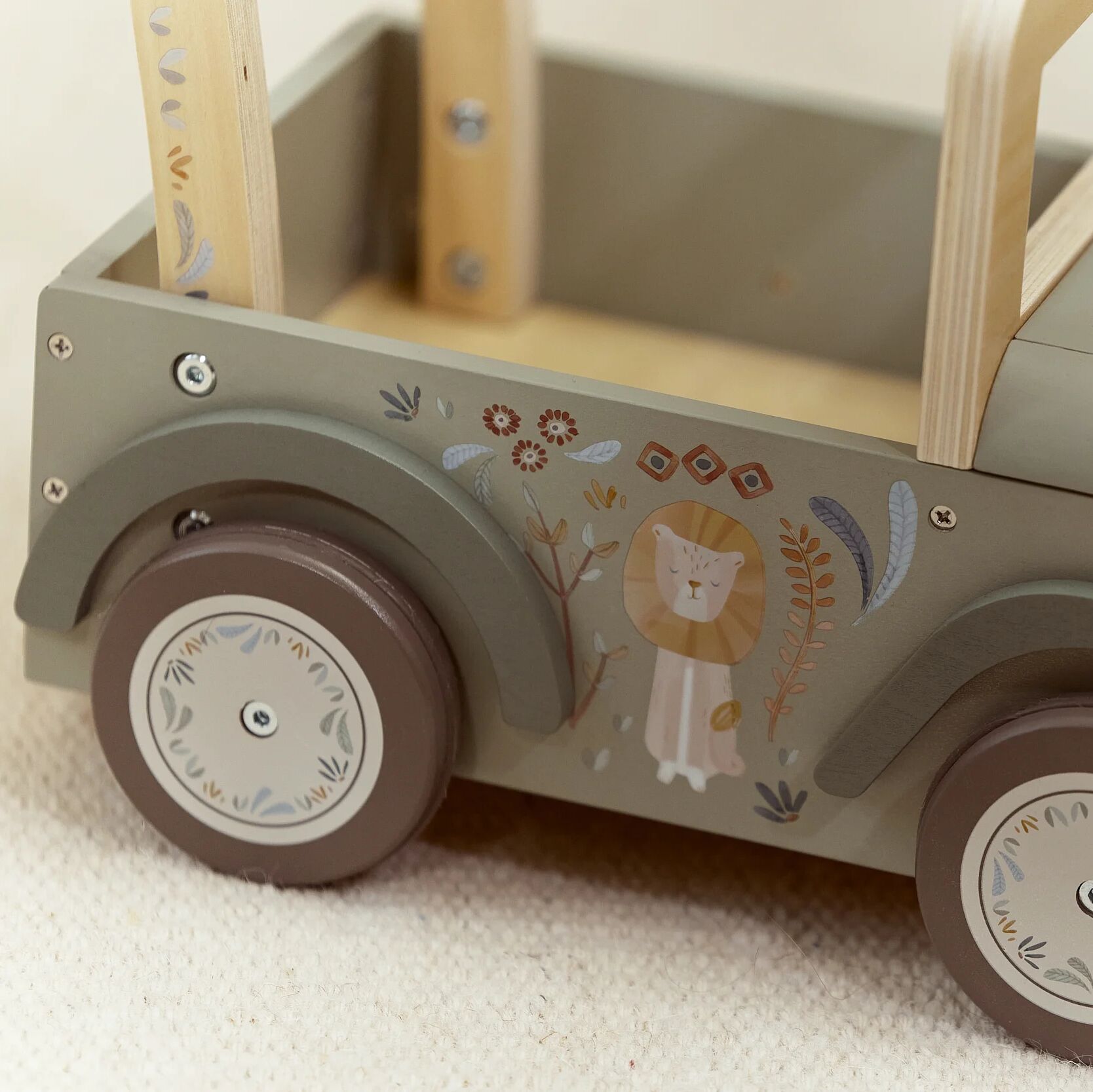 Schubkarren-Safariauto – Grün