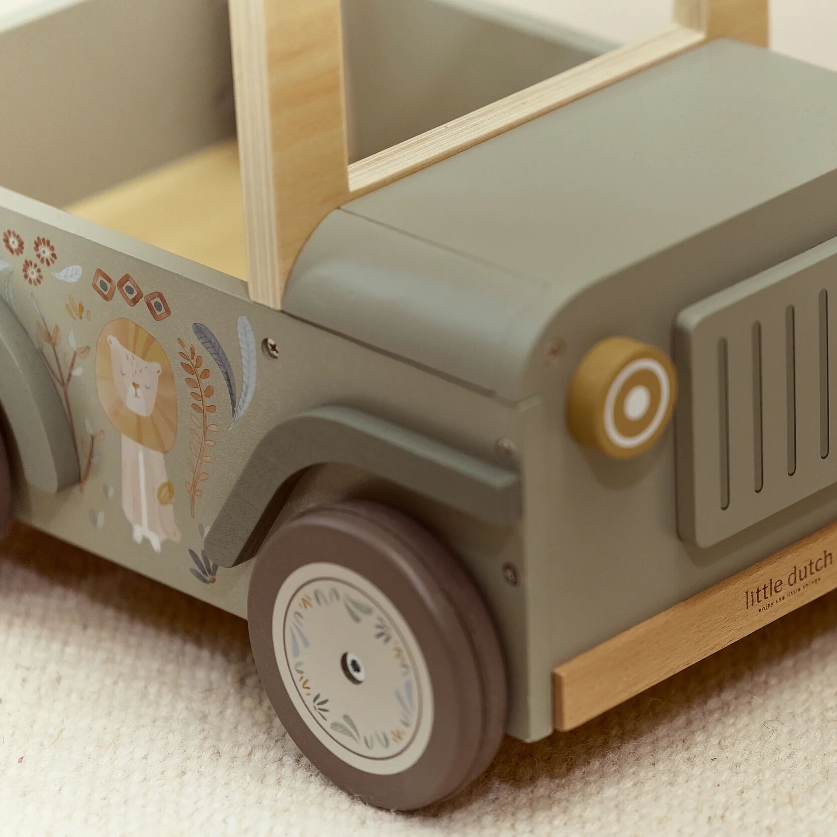 Schubkarren-Safariauto – Grün