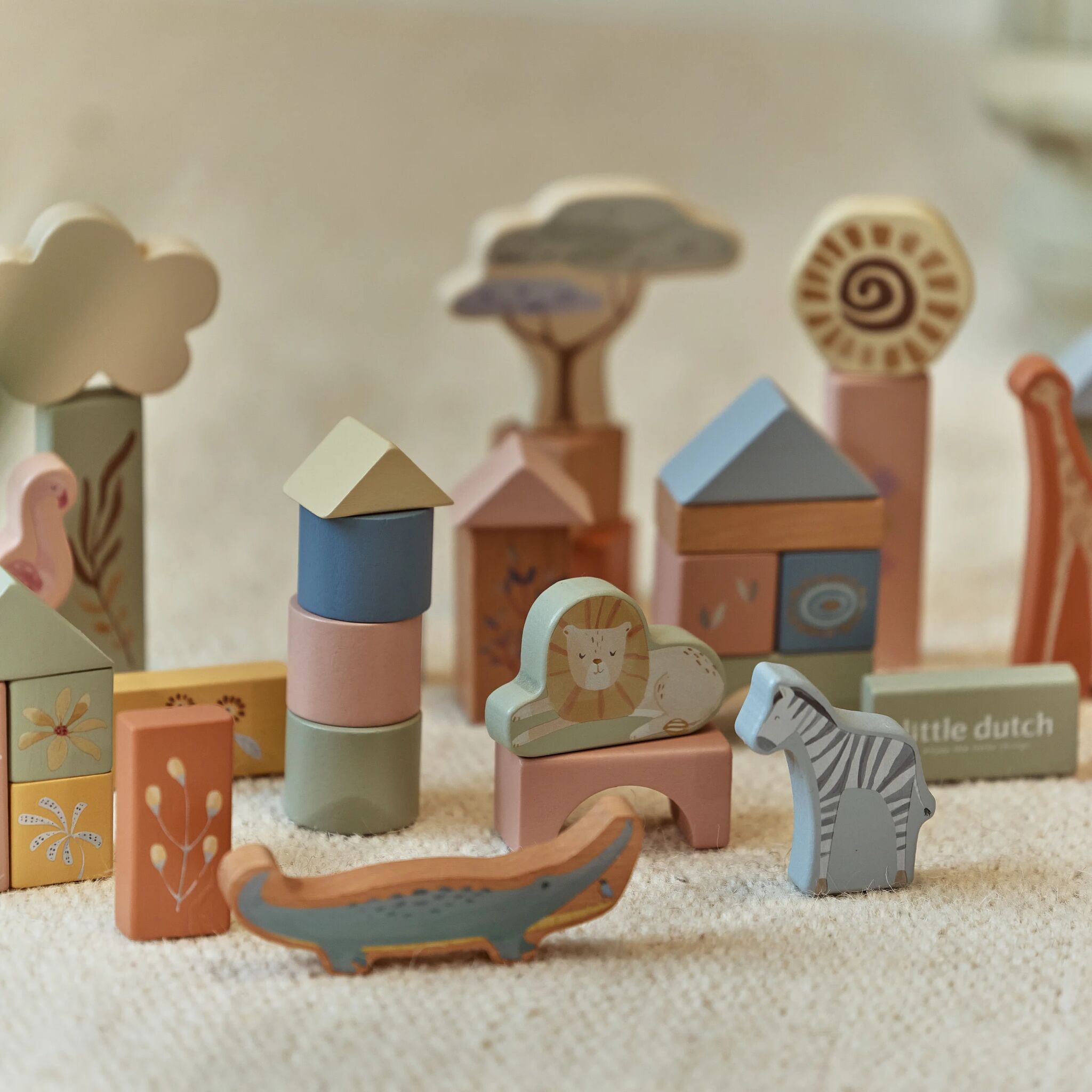Wooden Building Blocks - Green