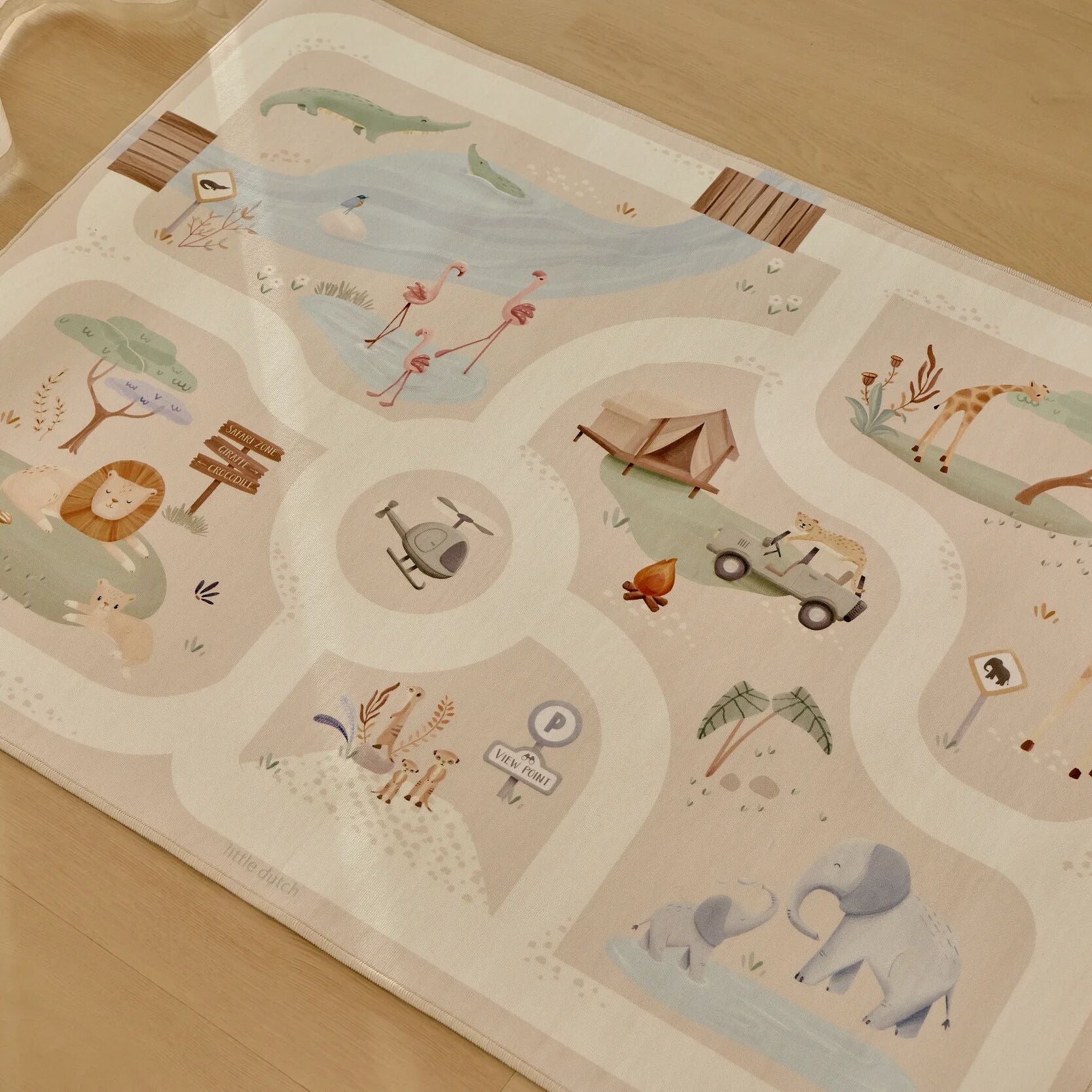 Car play mat Safari - Beige