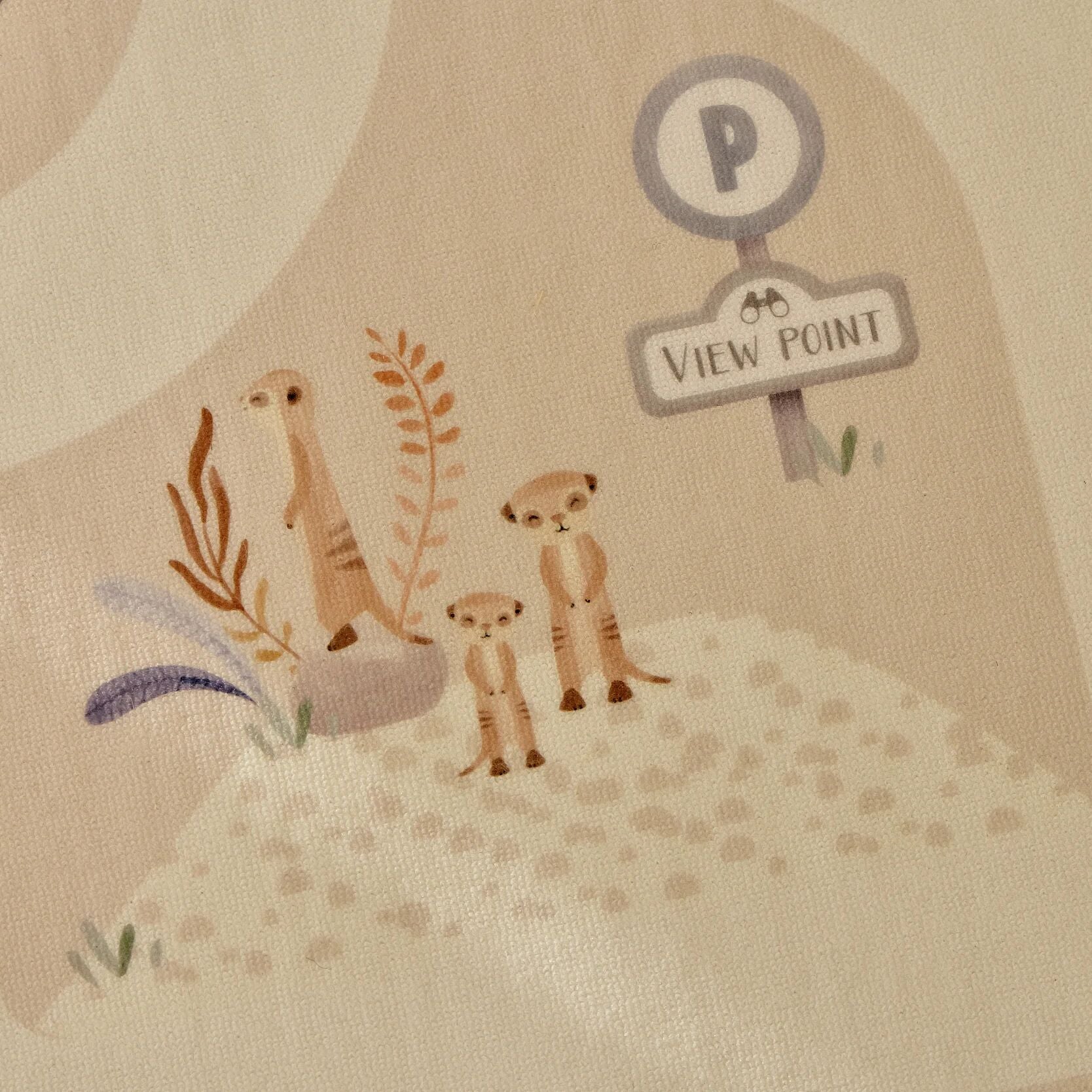 Car play mat Safari - Beige